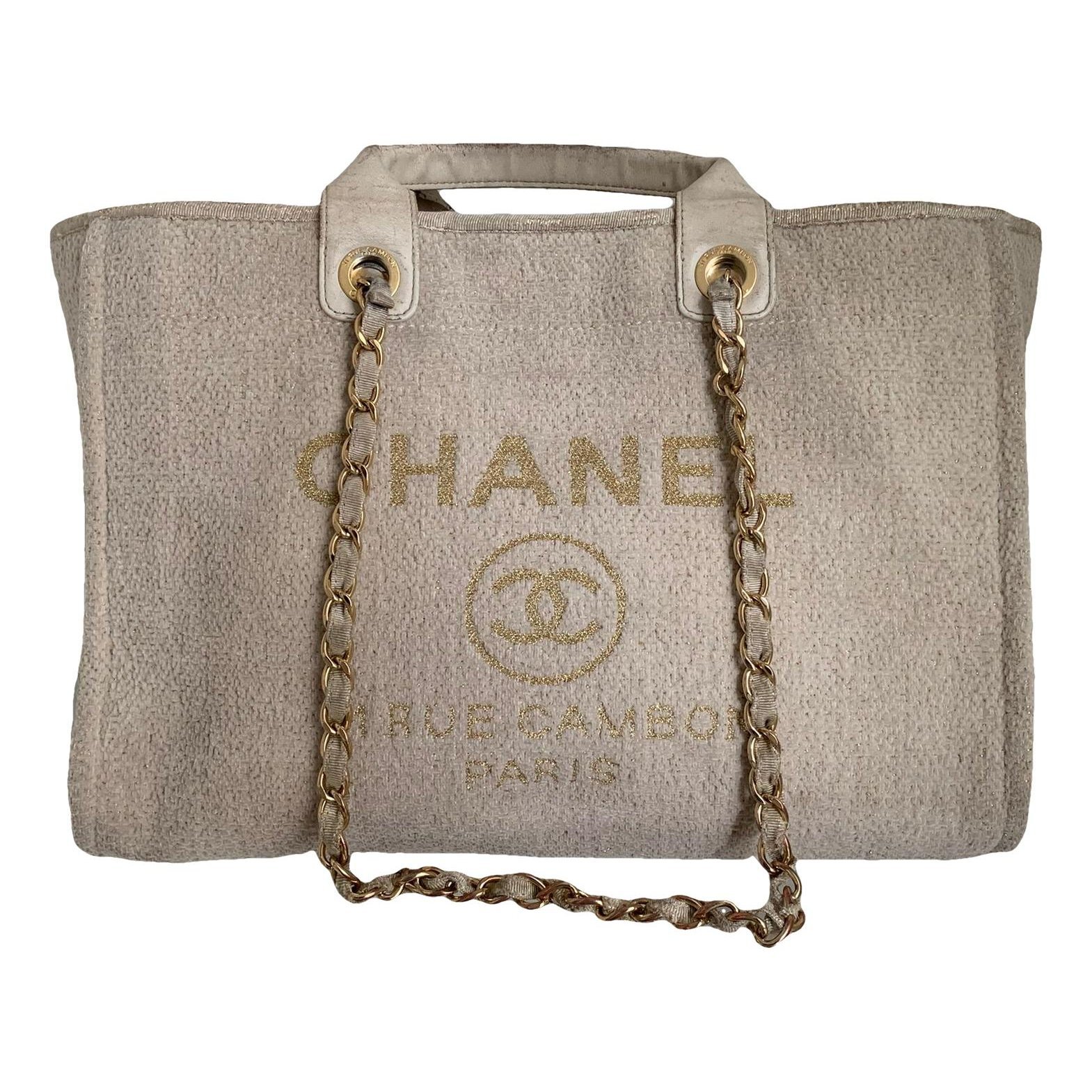 Chanel Deauville tweed tote