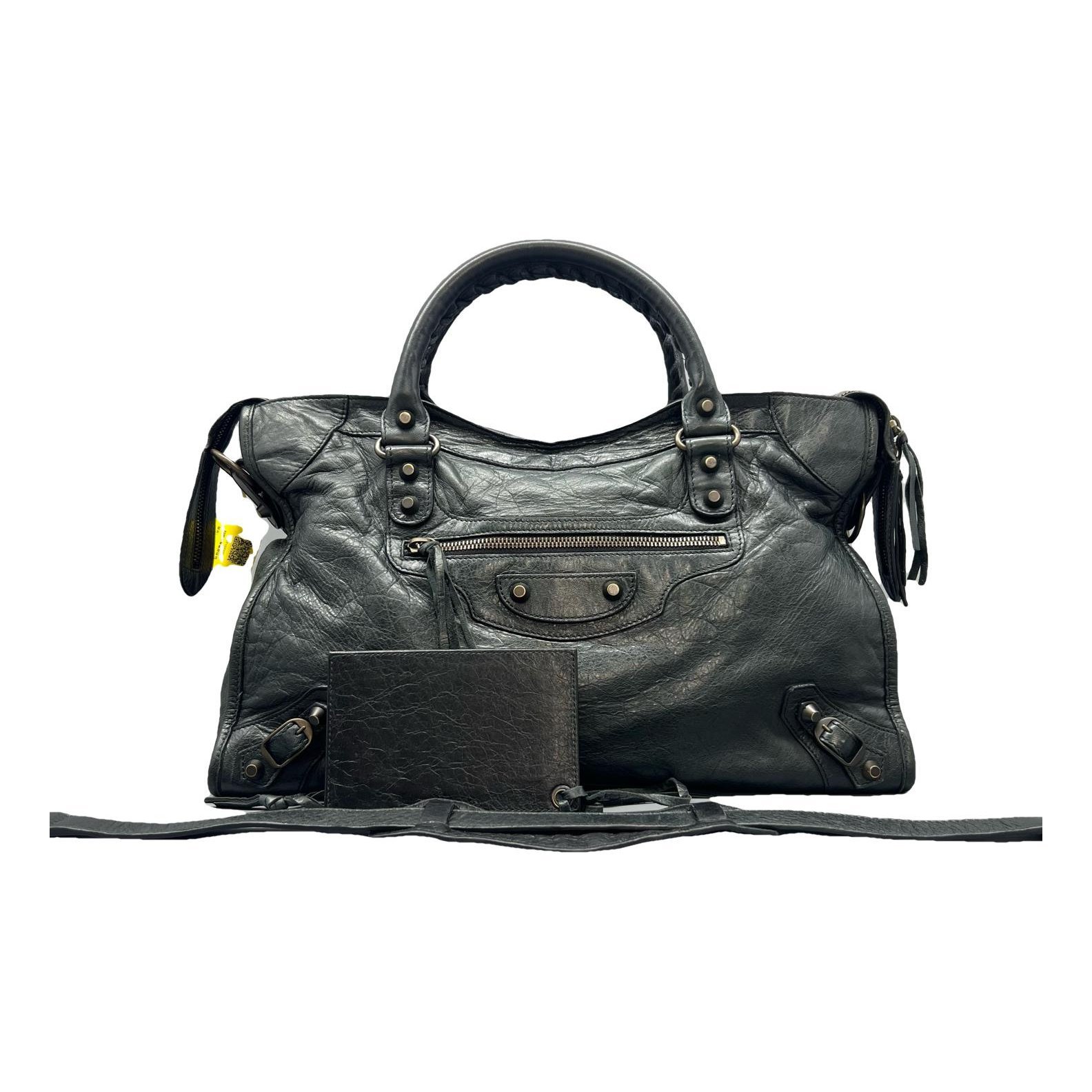 Classic Metalic leather handbag