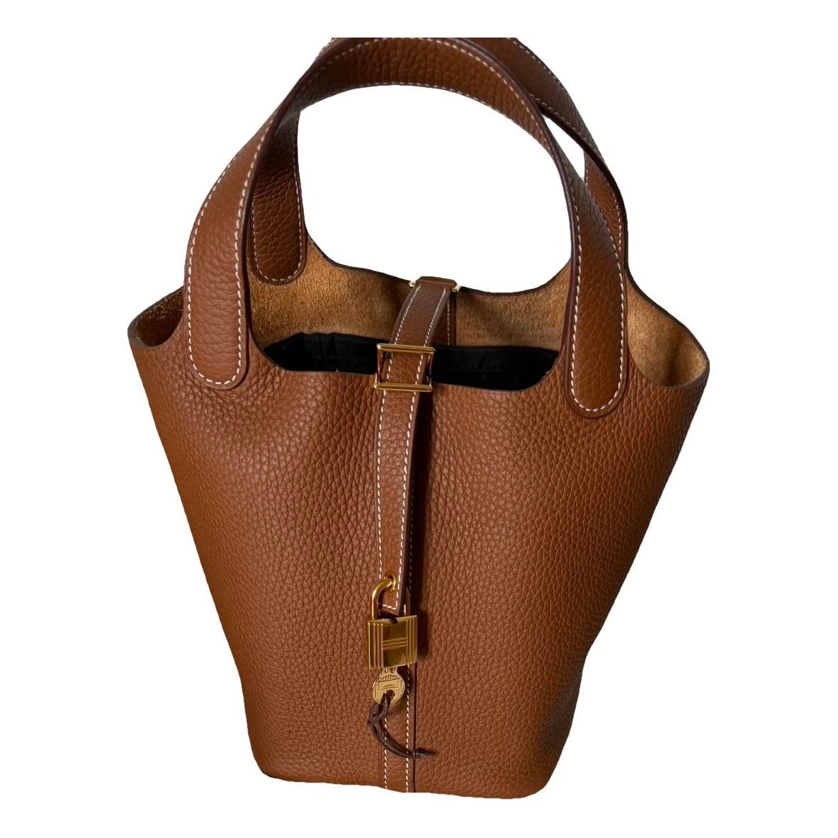 Picotin leather handbag