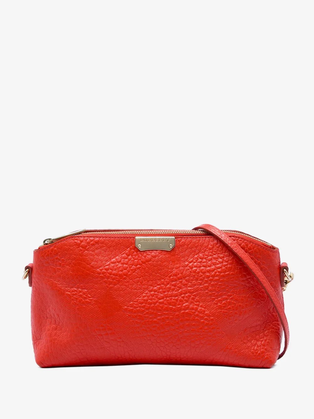 2000-2017 Small Grain Check Embossed Leather Chichester crossbody bag