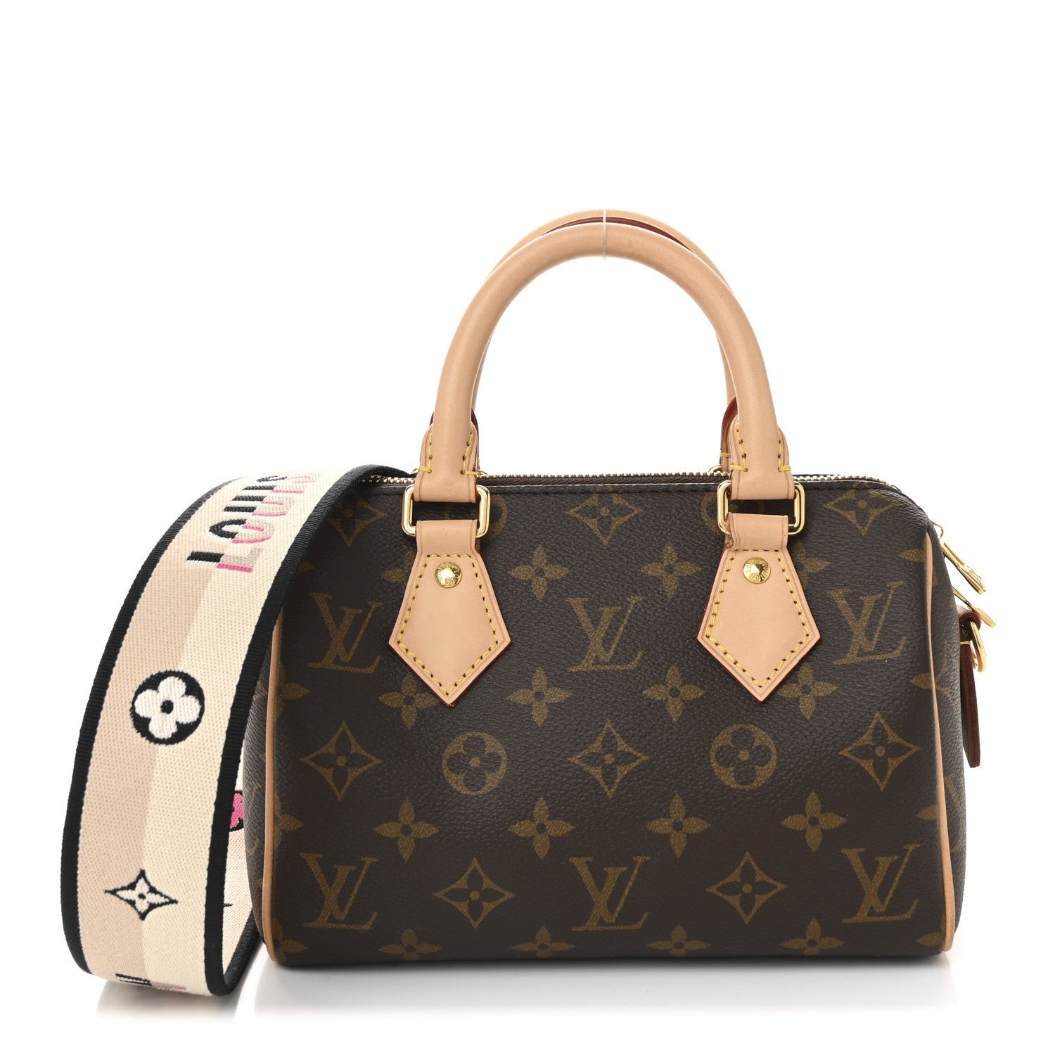 Louis Vuitton Monogram Speedy Bandouliere 20 Black