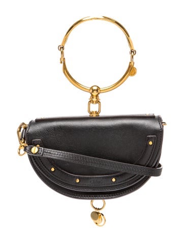 Leather Nile Bracelet Bag Medium, Medium