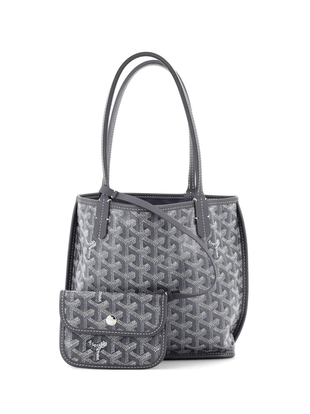 Anjou Reversible Tote Coated Canvas Mini satchel