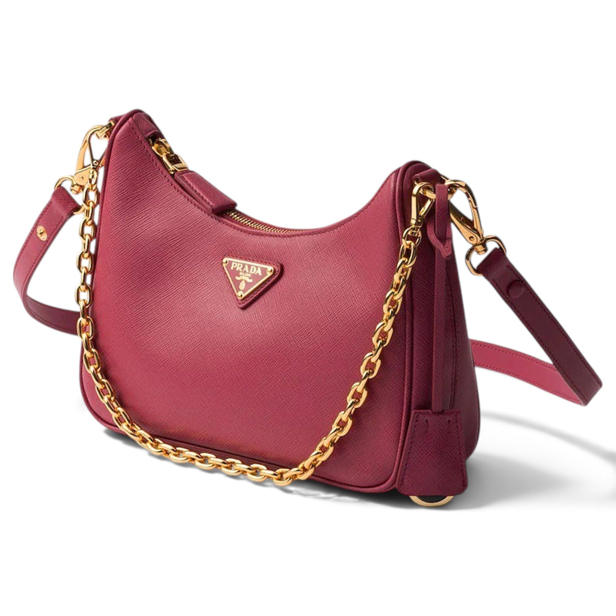 Re-edition leather handbag