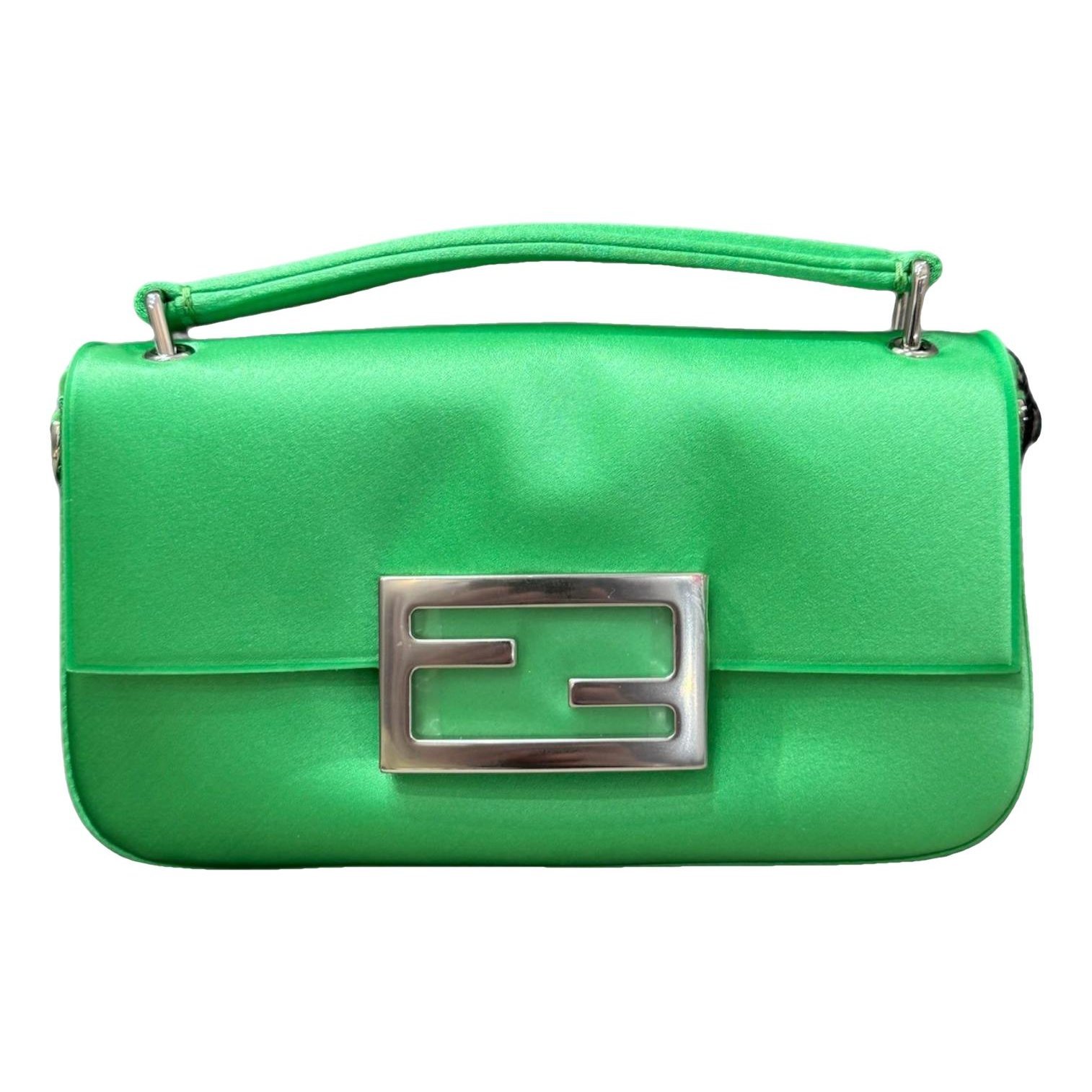 Baguette silk clutch bag