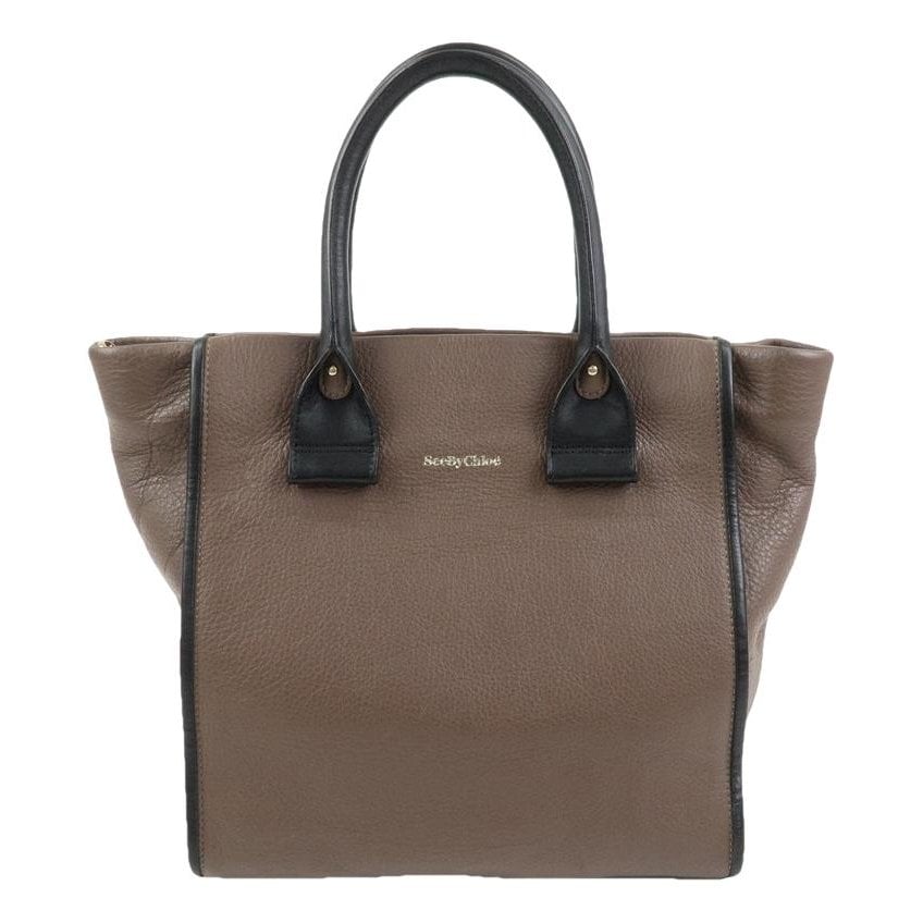Leather tote