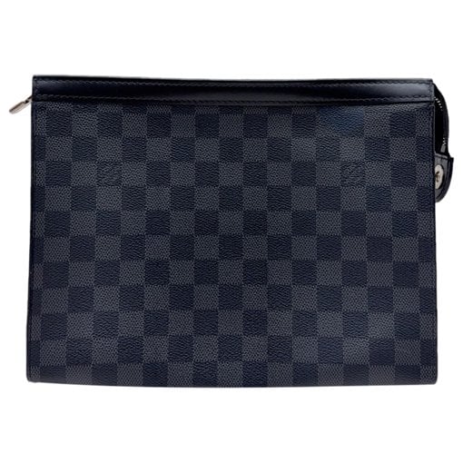Leather clutch bag