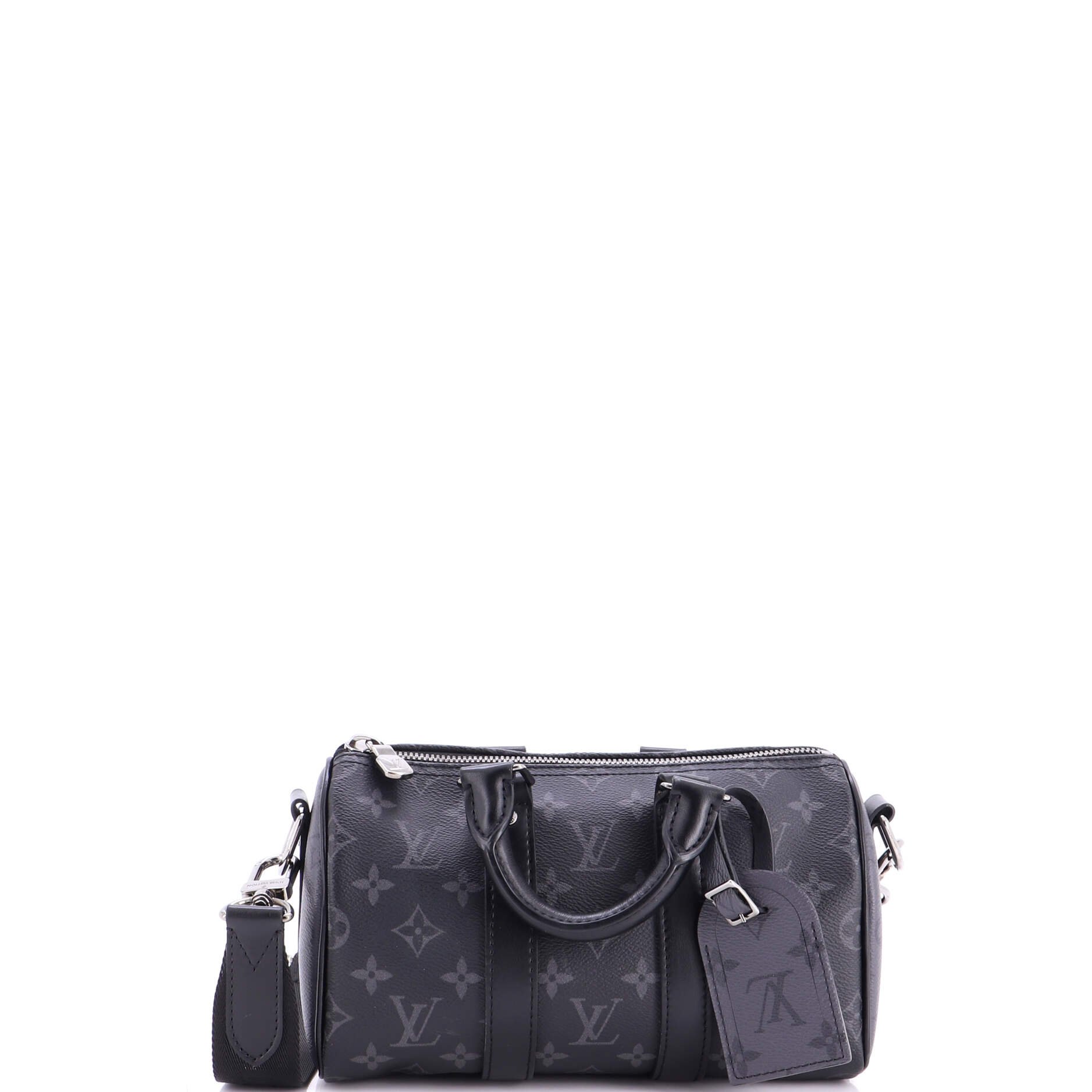 Keepall Bandouliere Bag Reverse Monogram Eclipse Canvas 25
