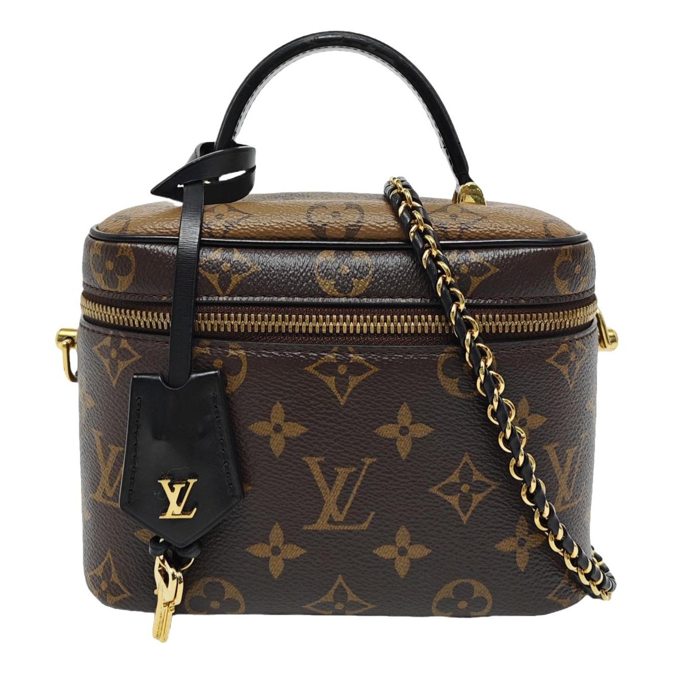 Vanity leather handbag