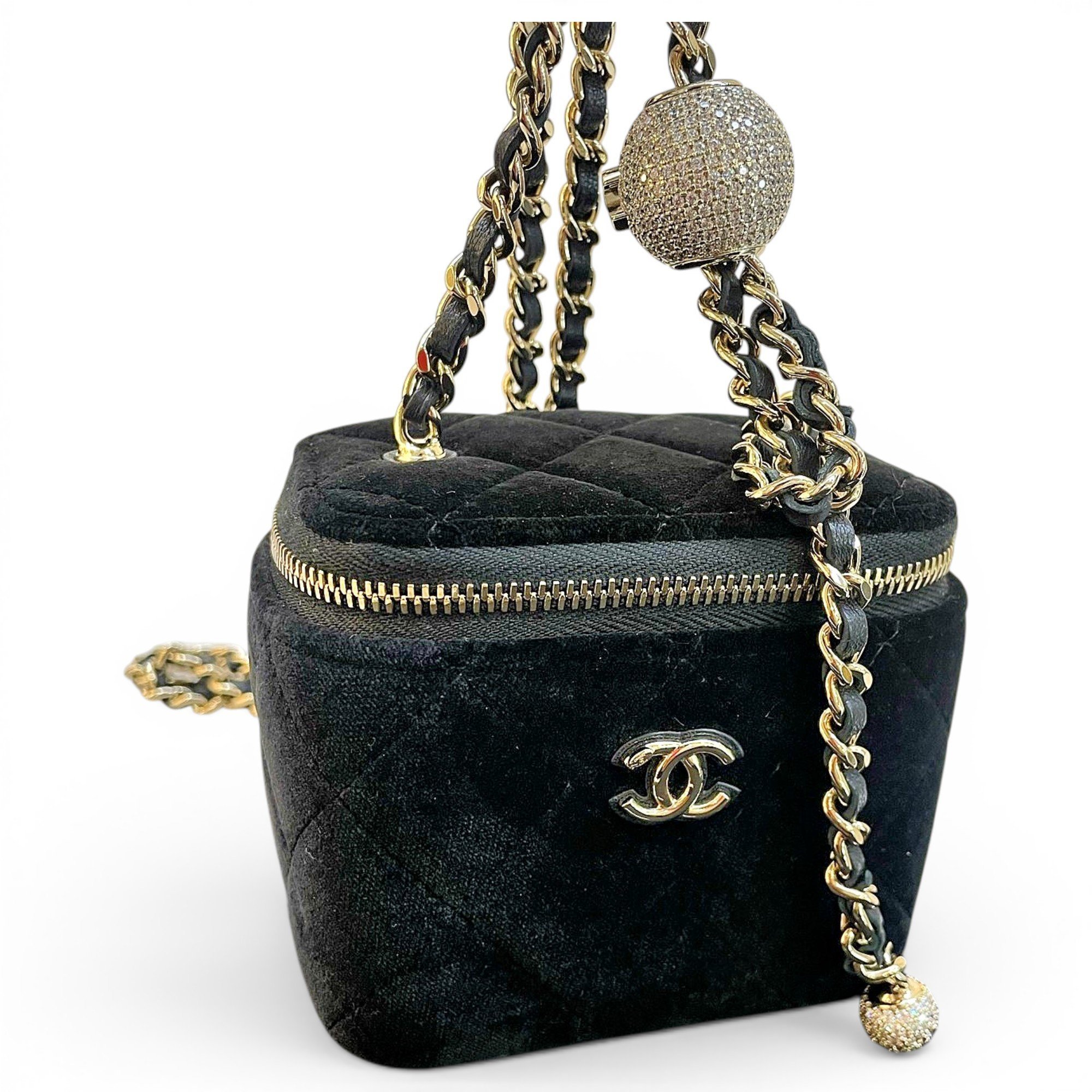Trendy CC Vanity leather handbag