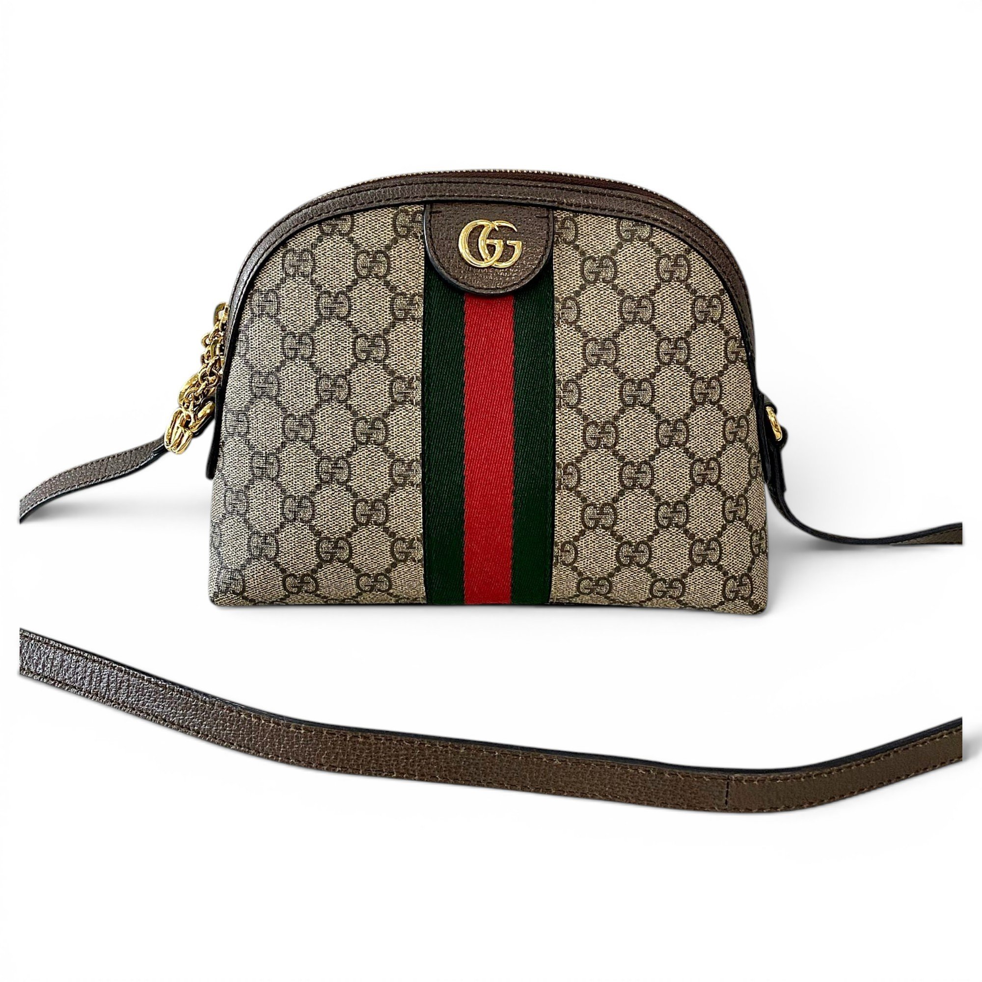 Ophidia Dome leather handbag