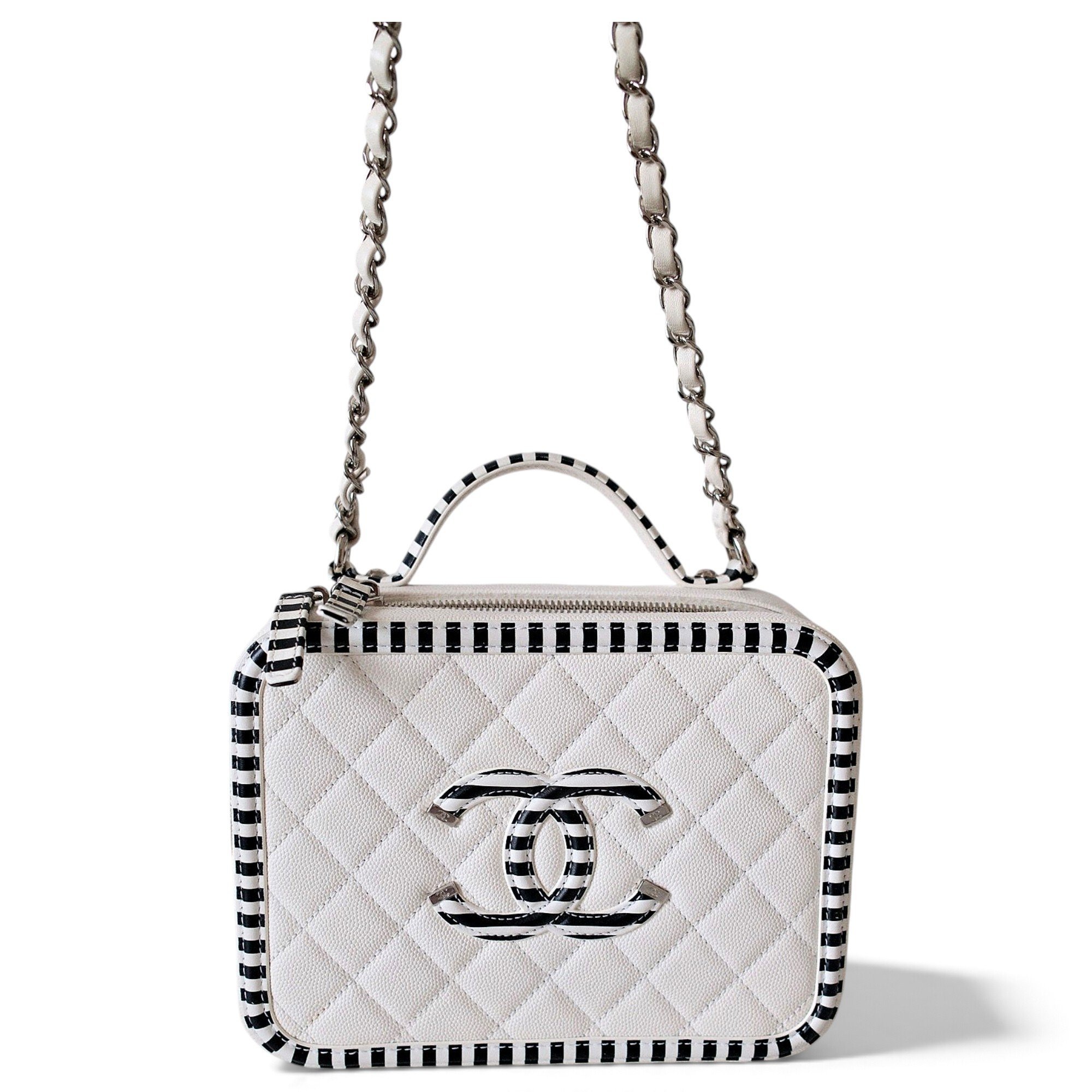 Vanity leather handbag