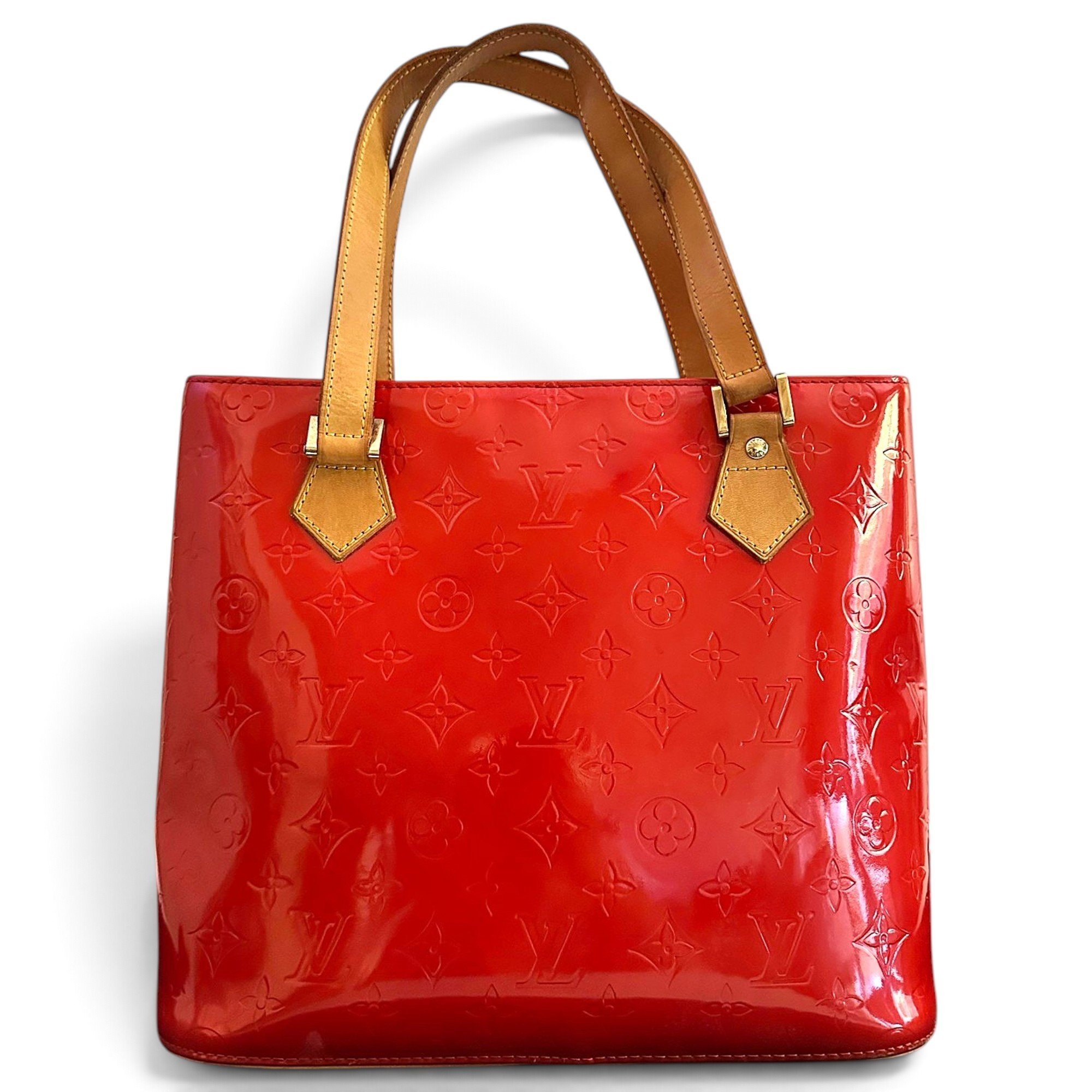 Houston patent leather tote