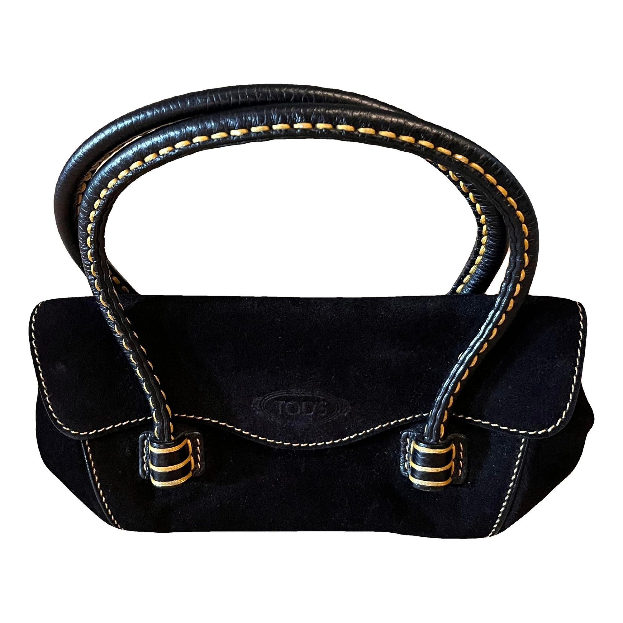 Leather clutch bag