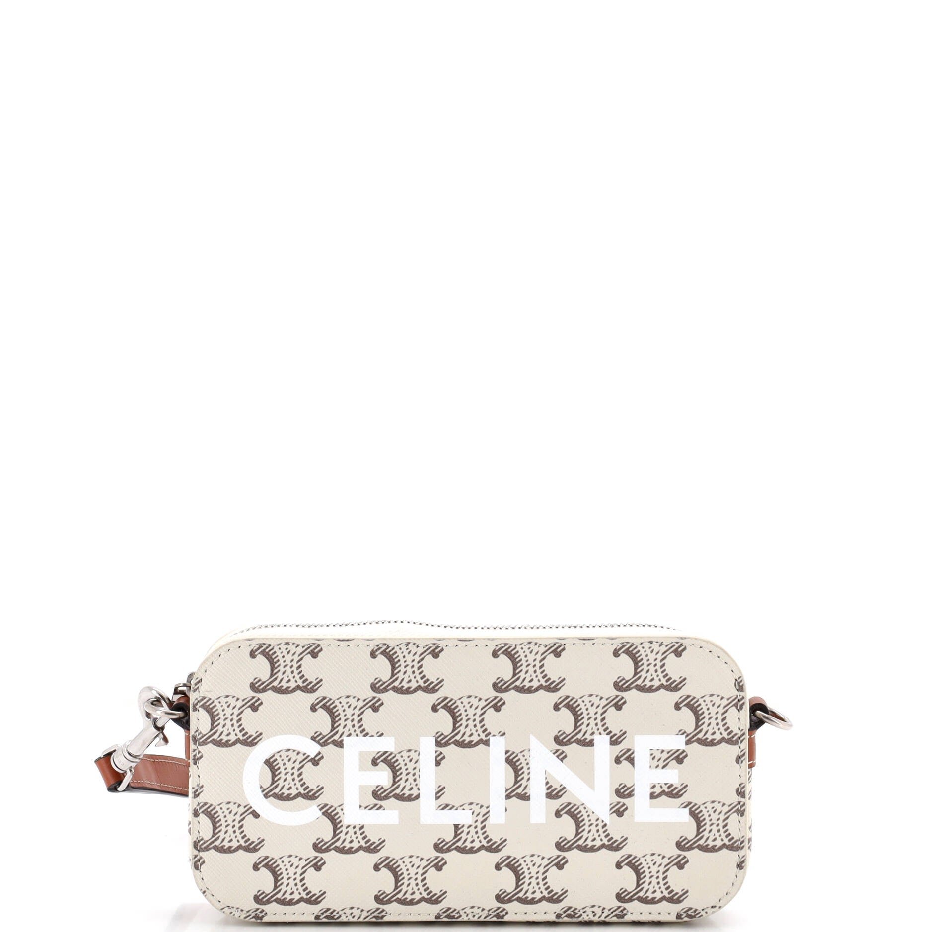 Horizontal Pouch Crossbody Bag Logo Triomphe Coated Canvas