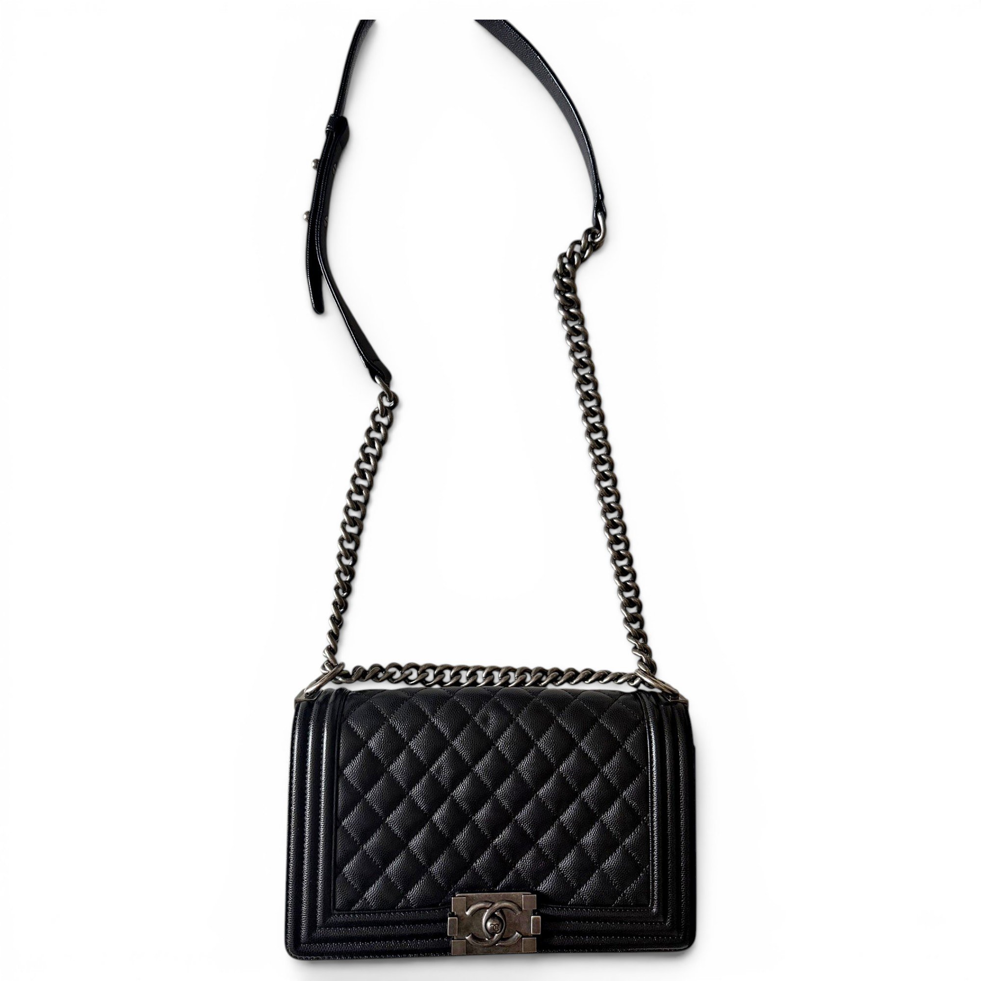 Boy leather crossbody bag