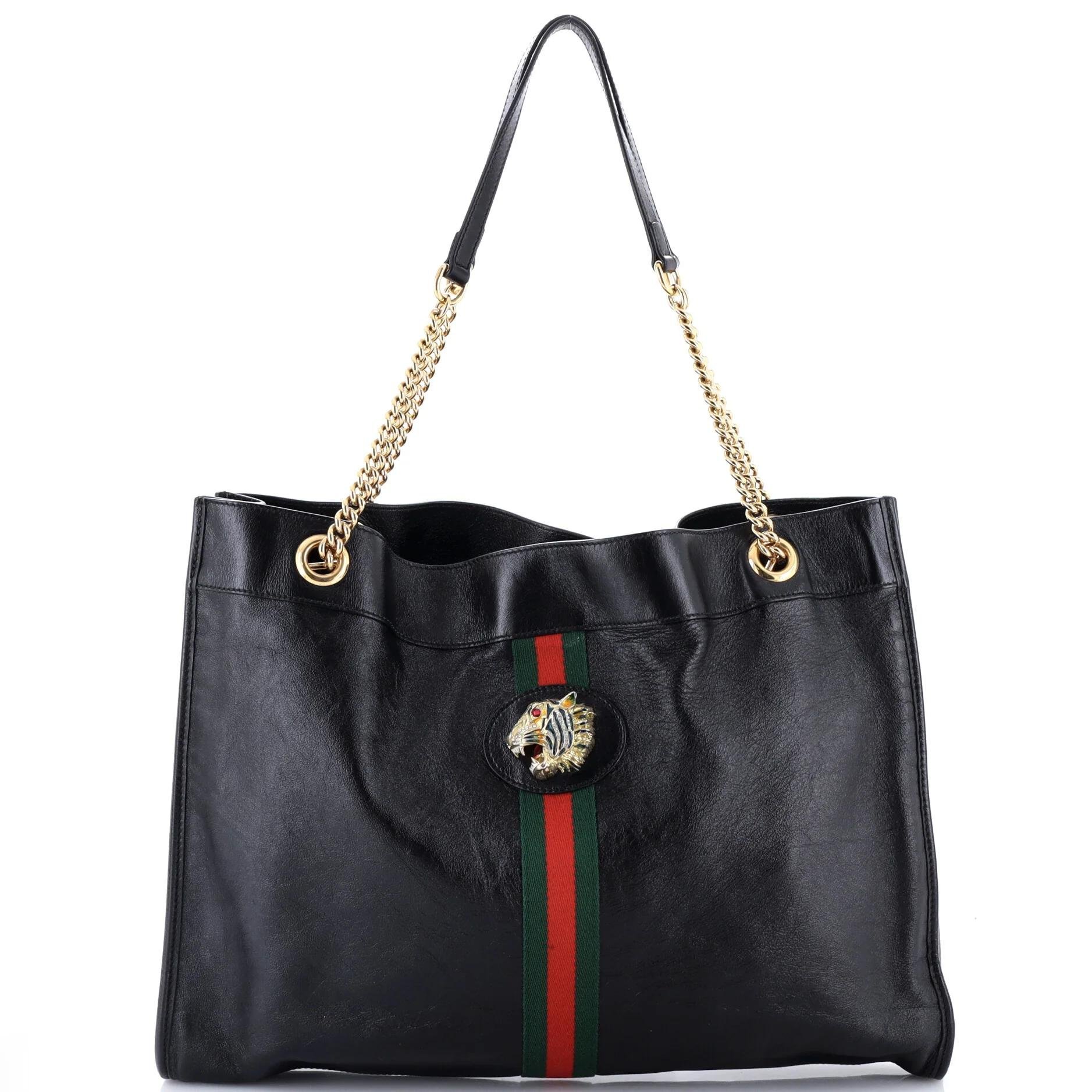 Leather tote