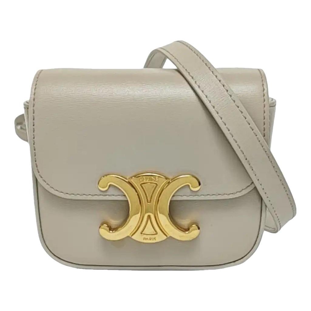 Triomphe leather mini bag