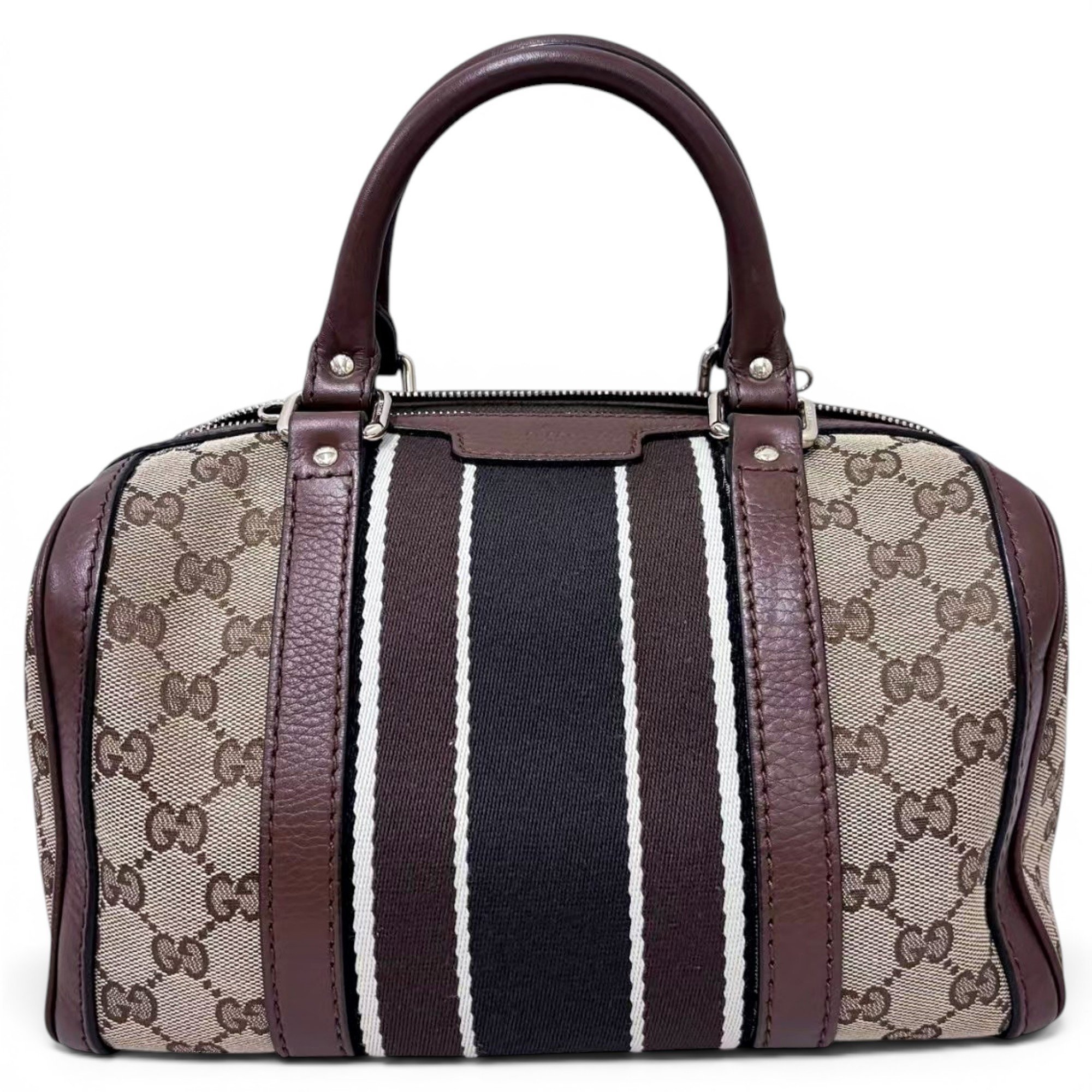 Boston leather handbag
