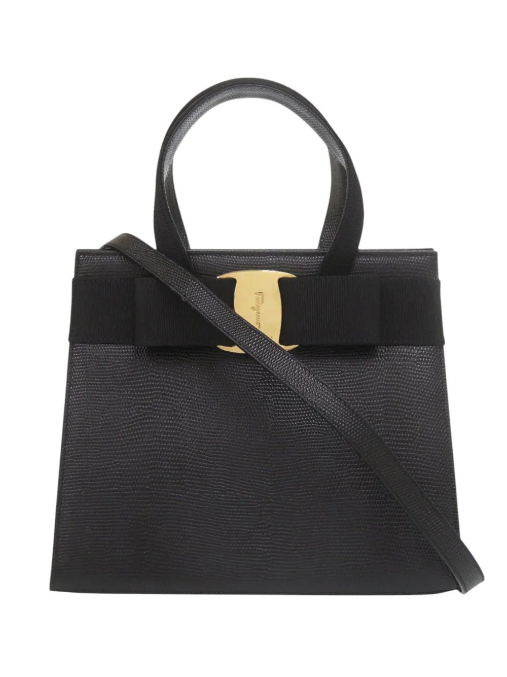 2010-2026 Lizard Embossed Leather Vara Bow satchel