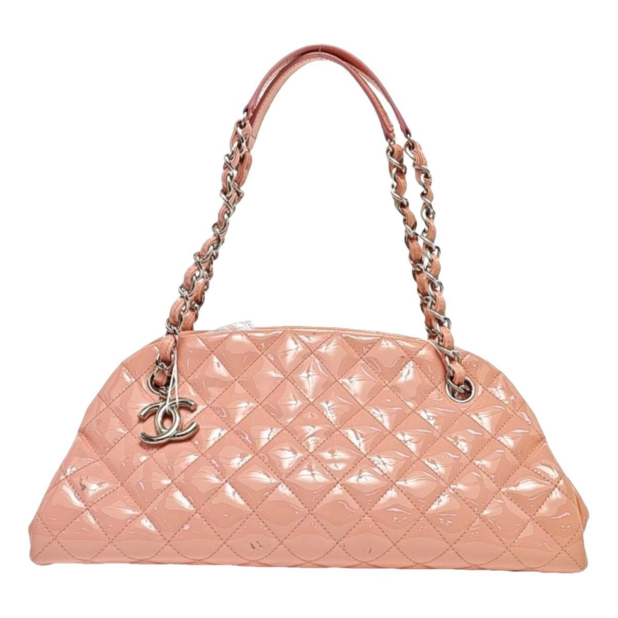 Mademoiselle patent leather handbag