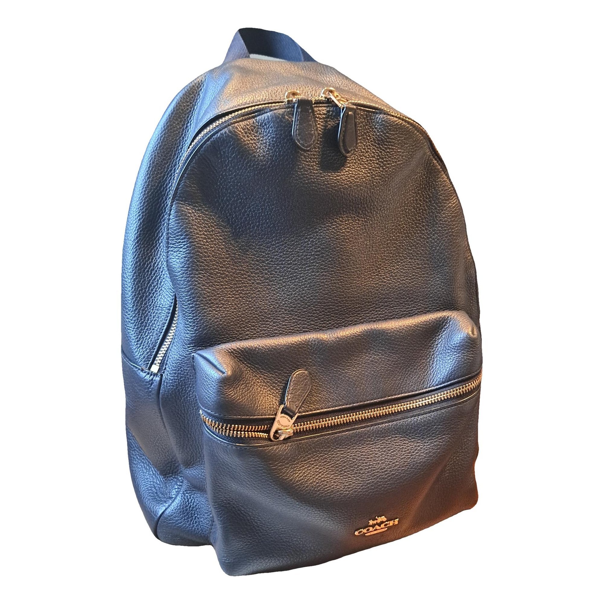 Leather backpack