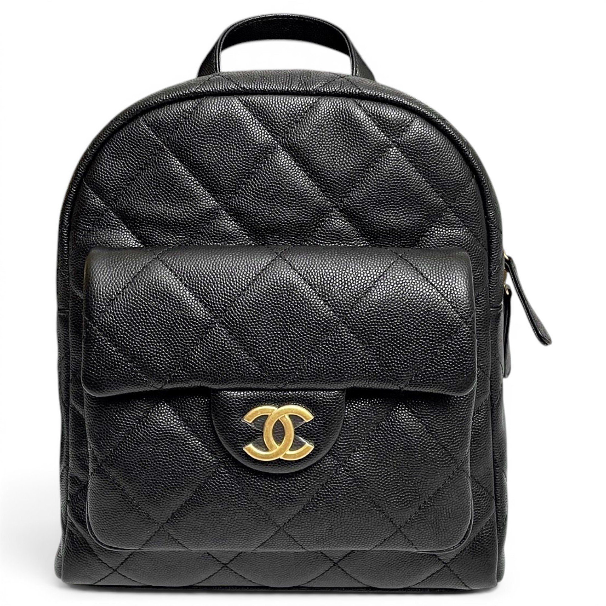 Leather backpack