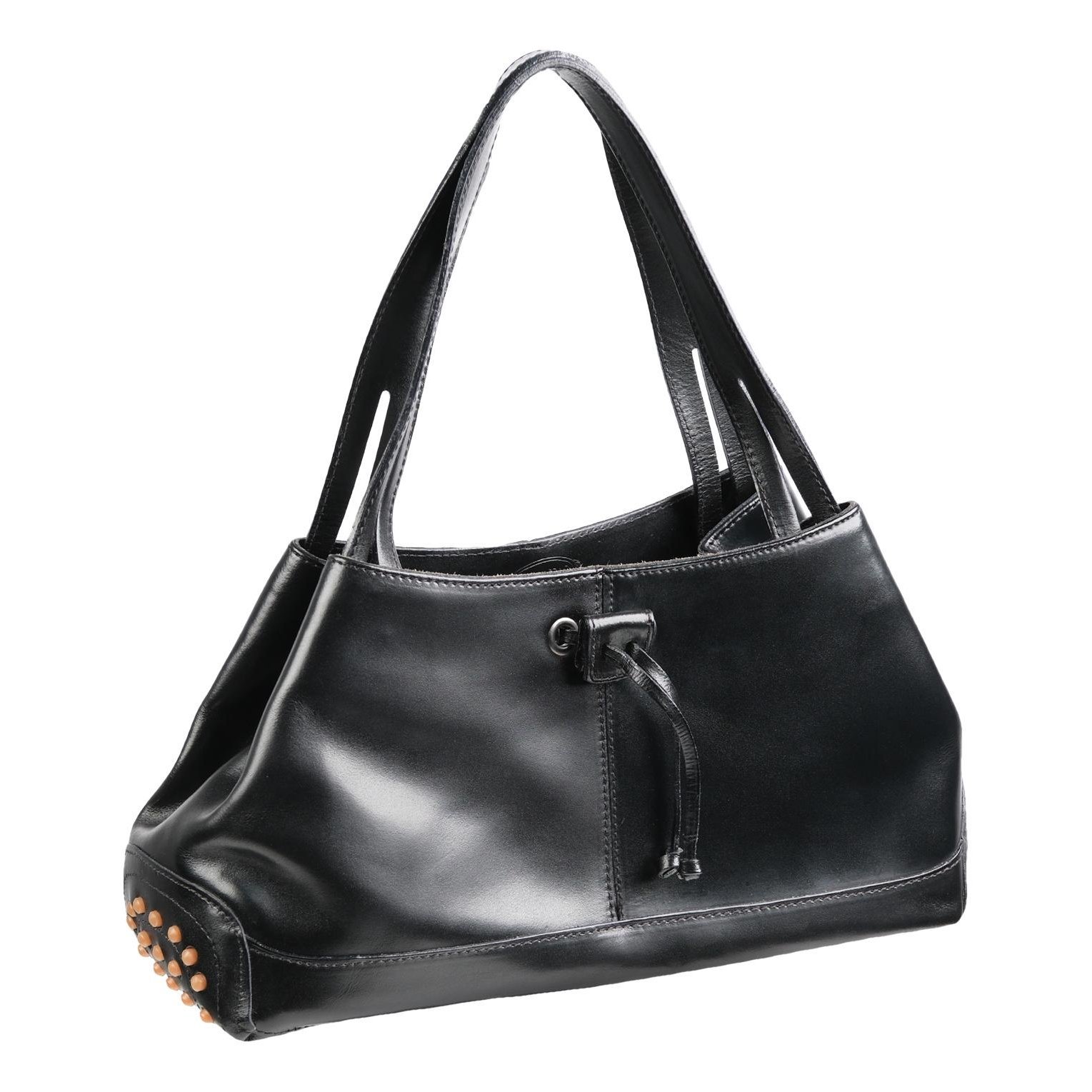 Wave leather tote