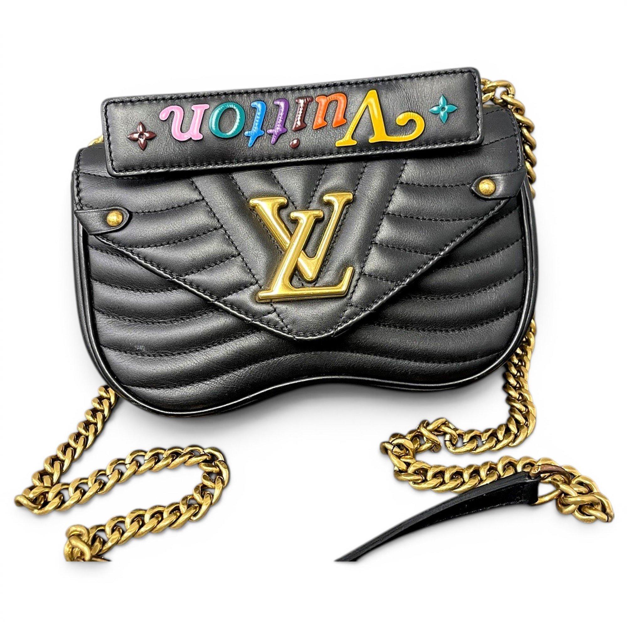 New Wave leather handbag