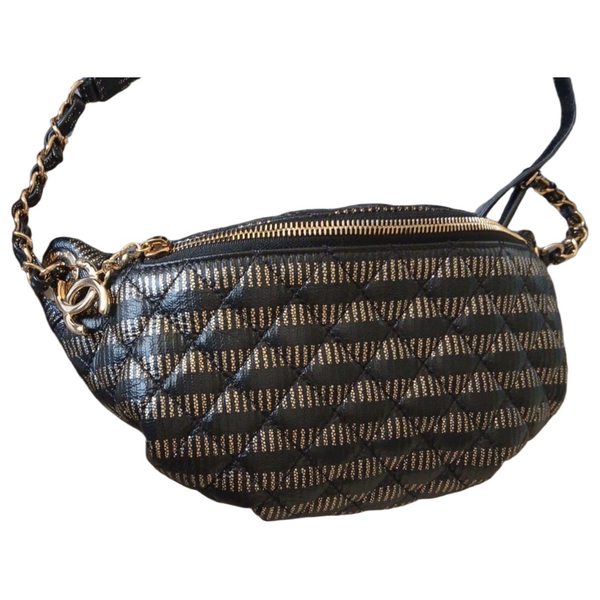 All About Chains leather crossbody bag