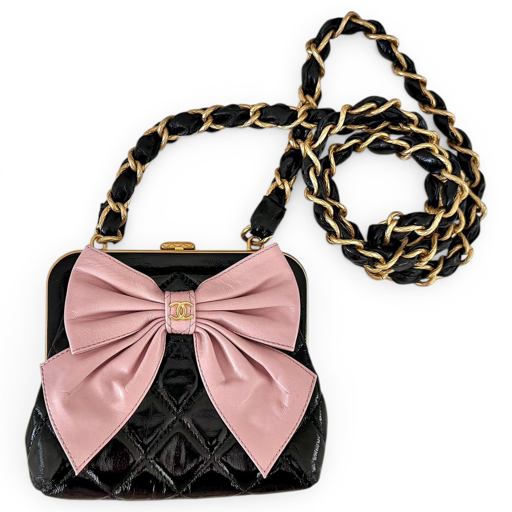 Patent leather crossbody bag
