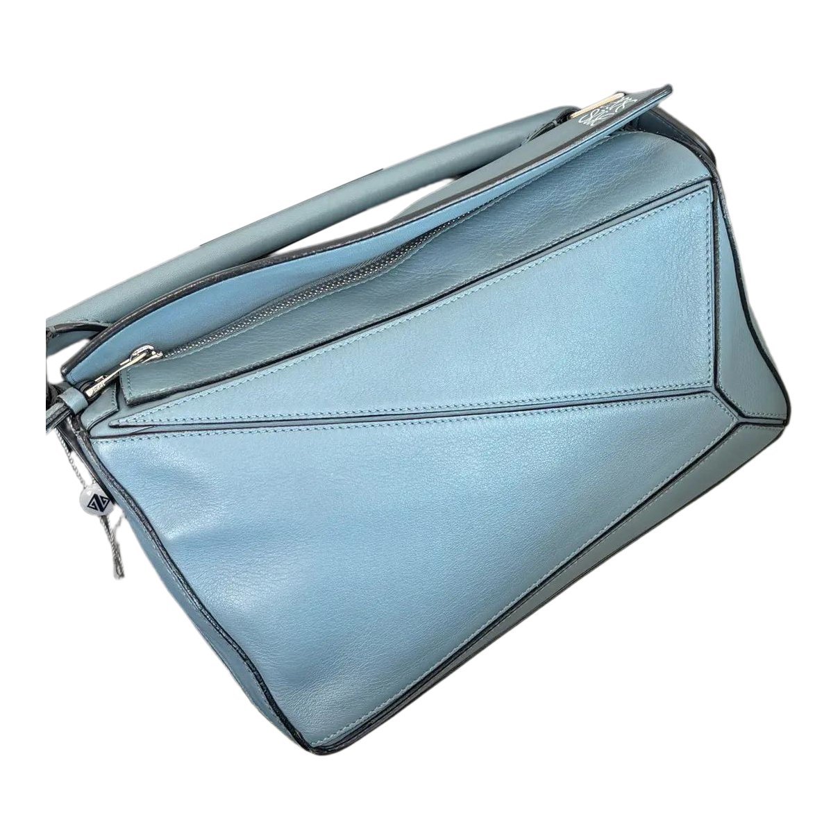 Puzzle leather crossbody bag