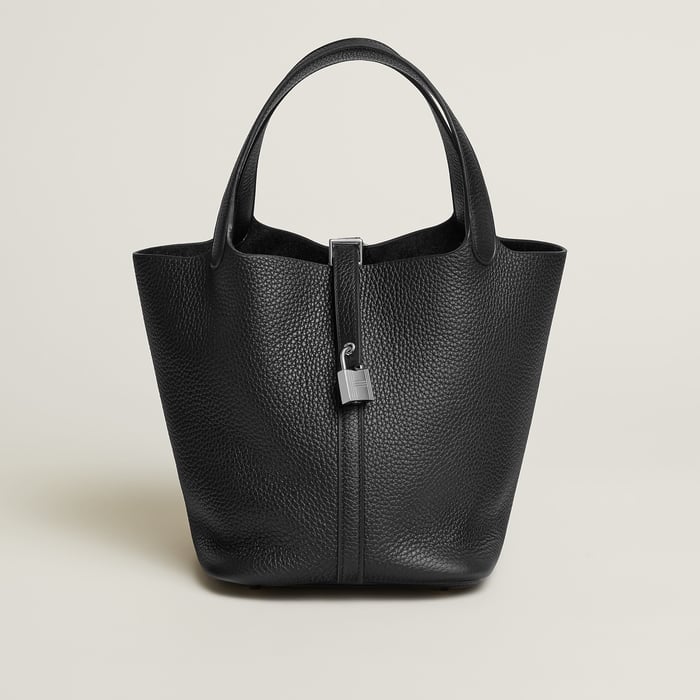 Noir Picotin Lock 22 Bag