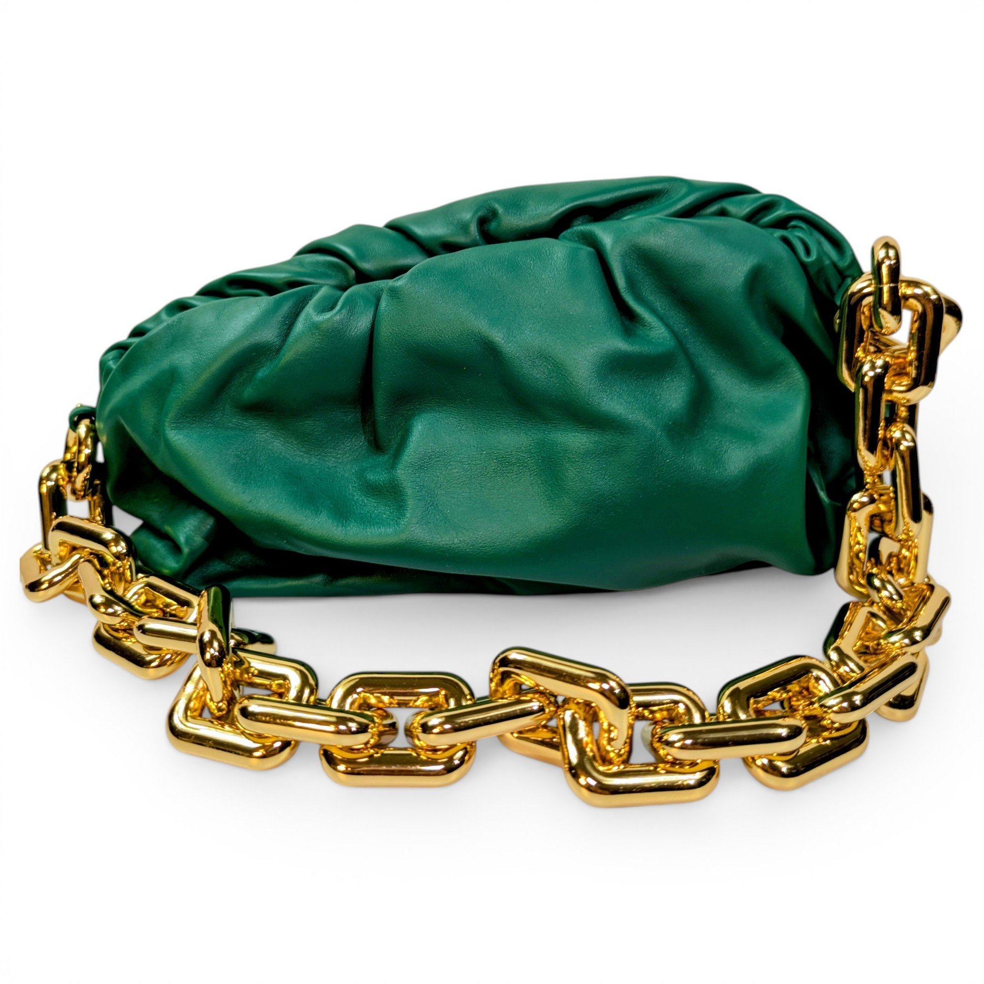 Pouch leather handbag