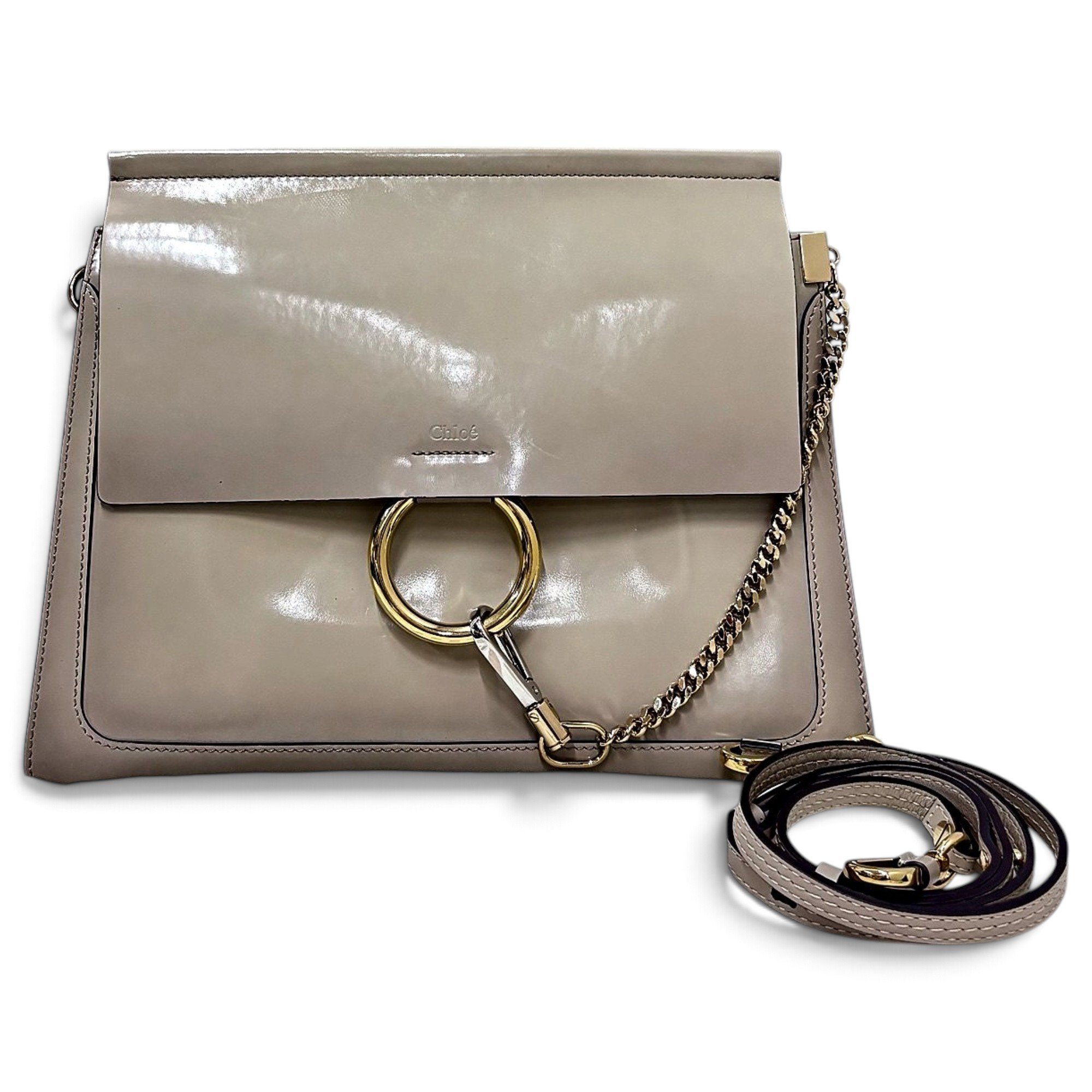 Faye leather handbag