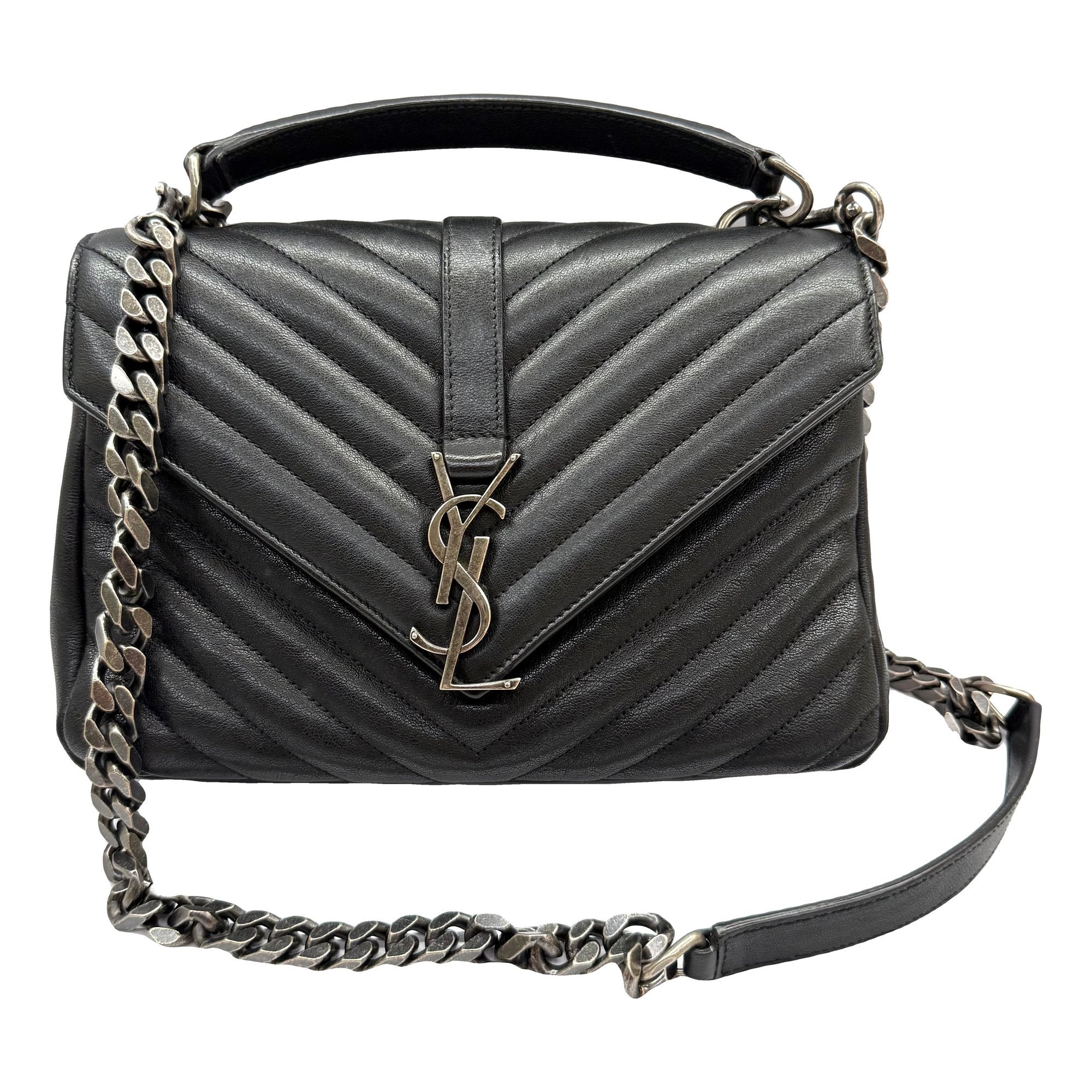 Collége monogramme leather handbag