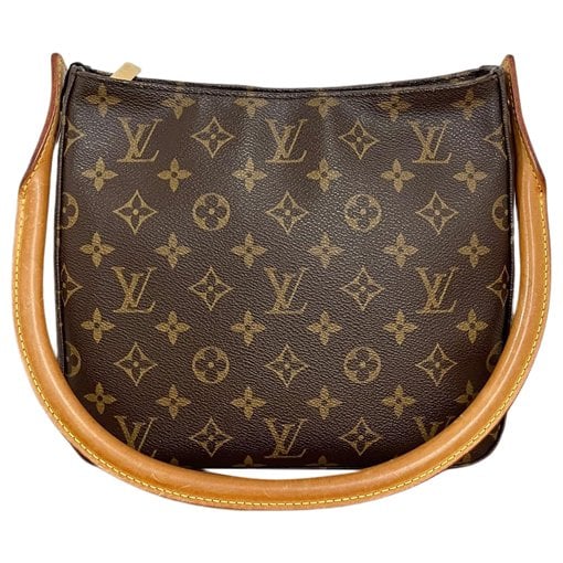 Looping leather handbag