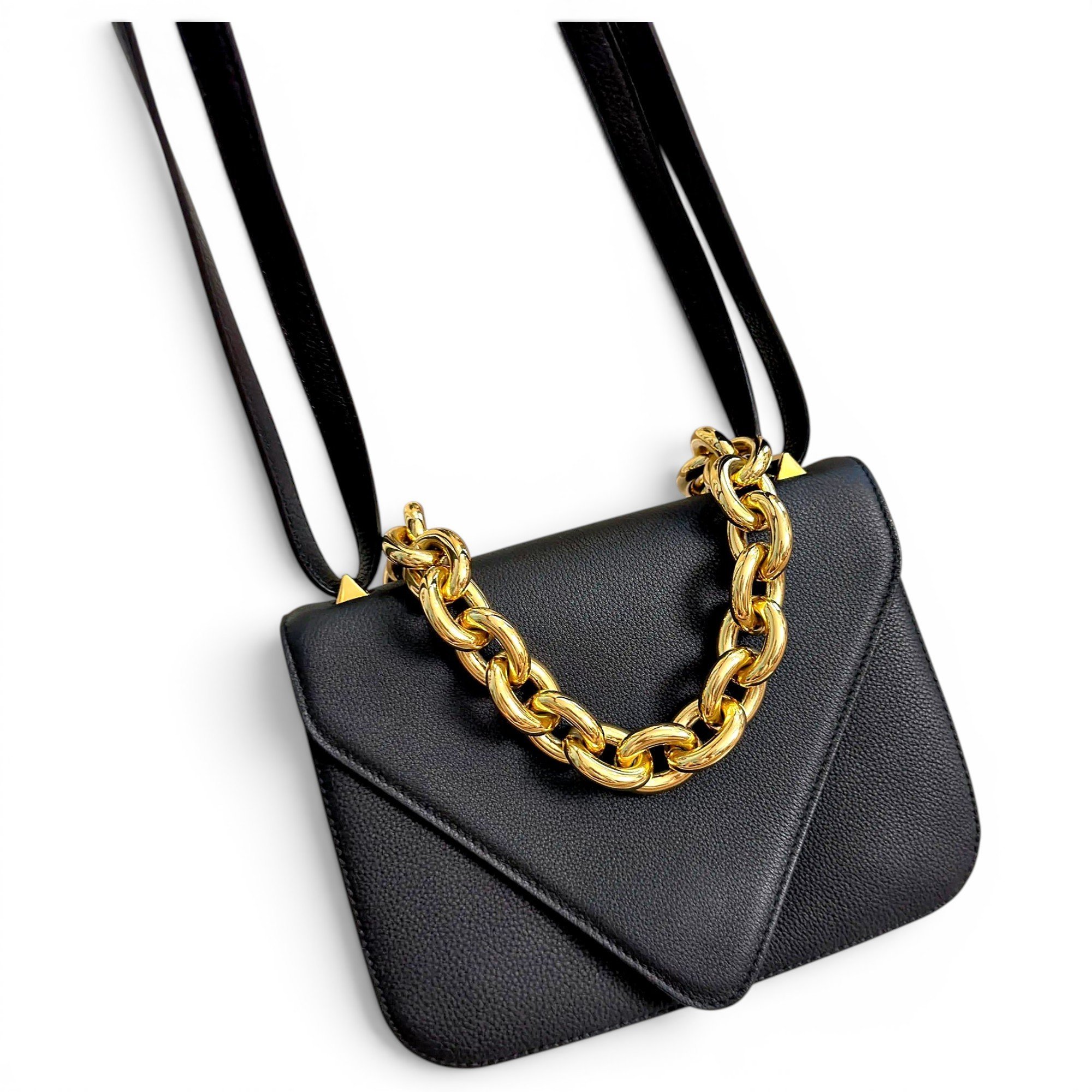 Mount leather crossbody bag
