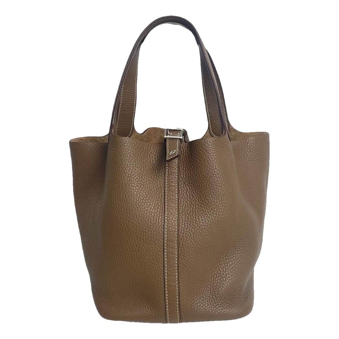 Picotin leather tote