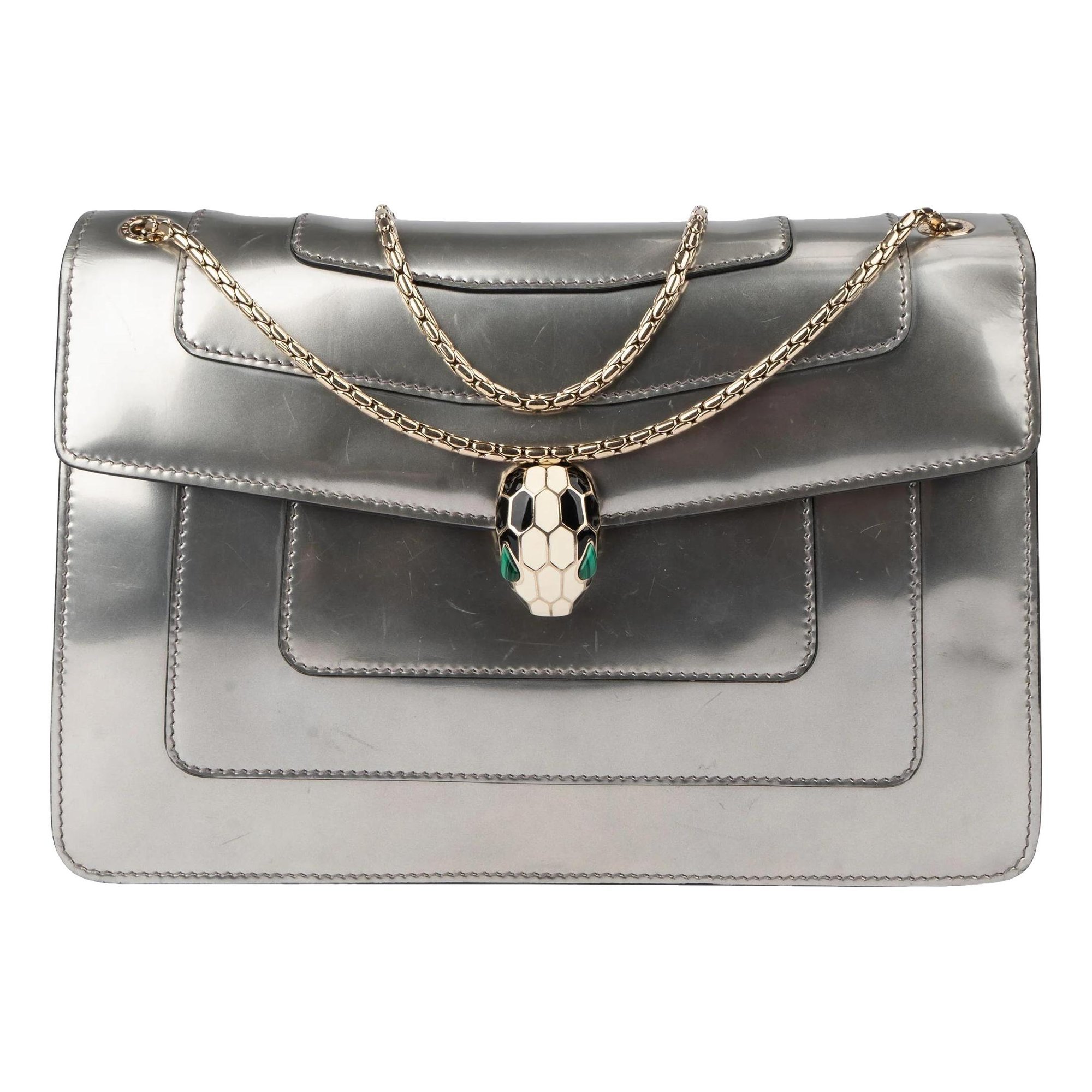 Bvlgari Serpenti patent leather crossbody bag