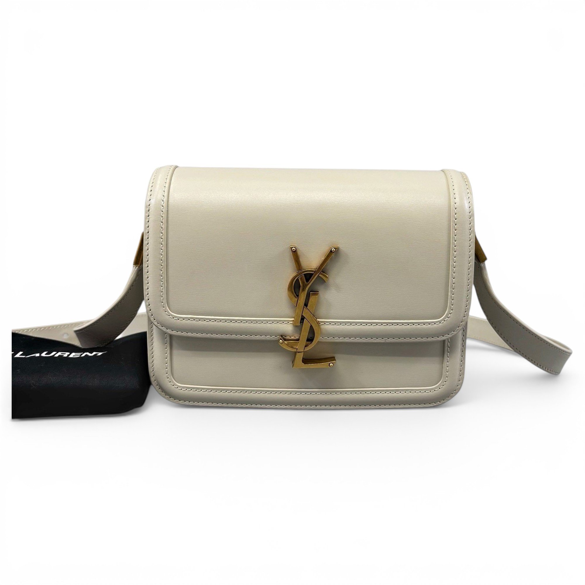 Solférino leather handbag