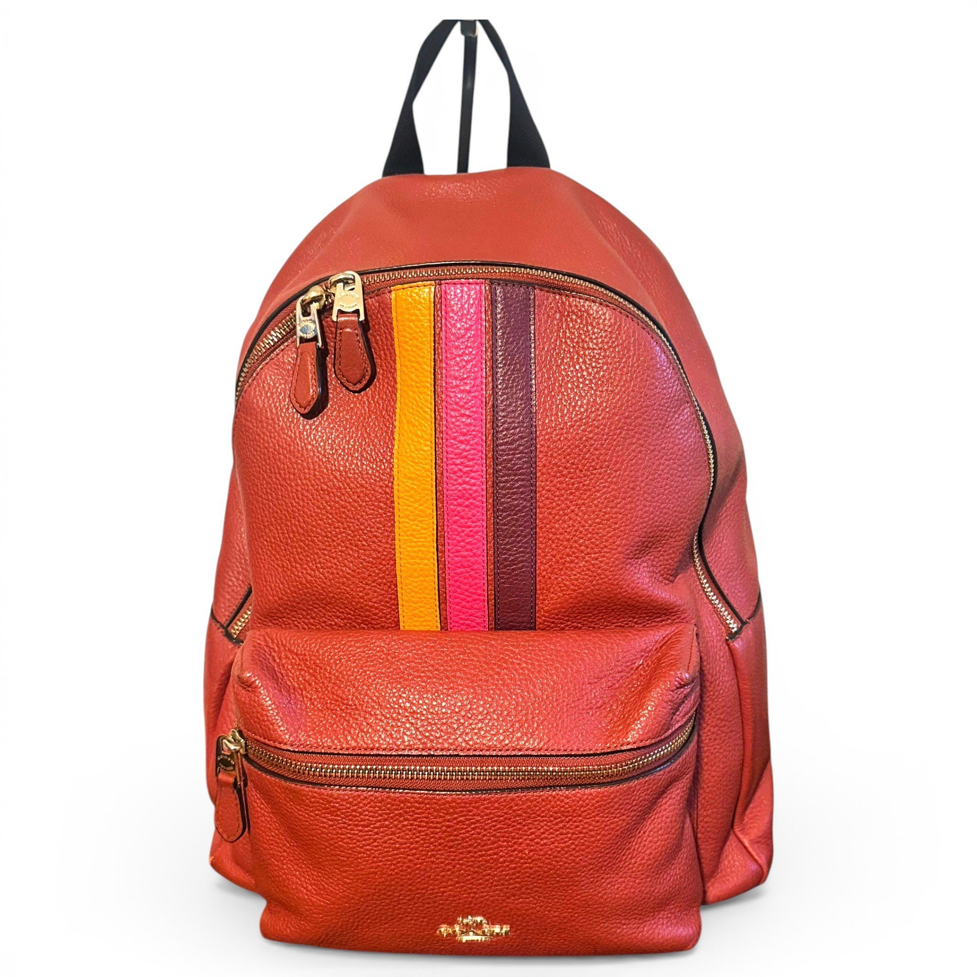Leather backpack