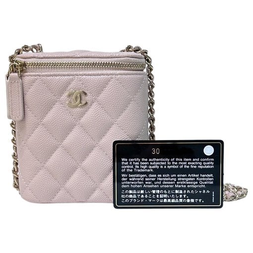 Trendy CC Vanity leather crossbody bag