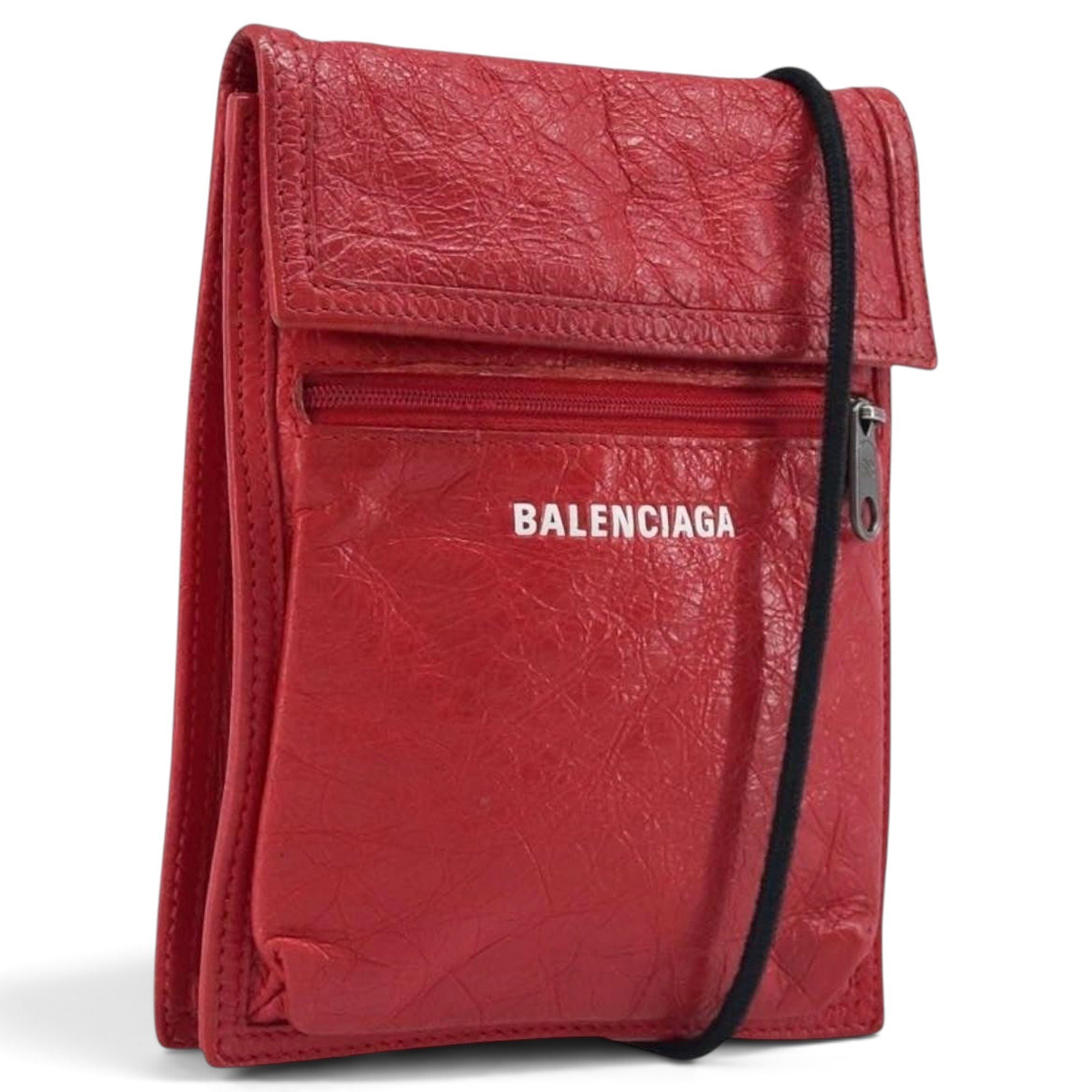 B leather handbag