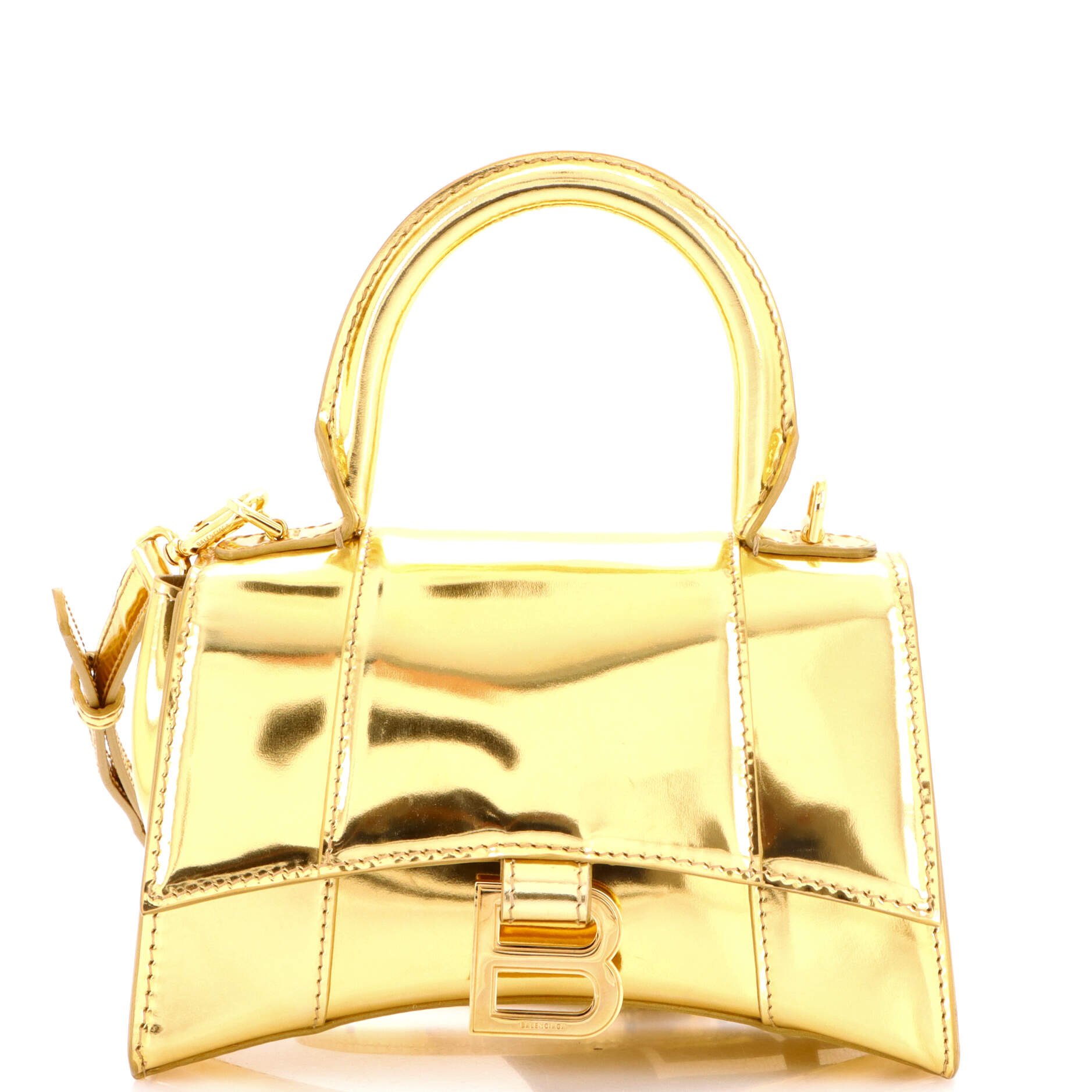 Hourglass Top Handle Bag Leather XS