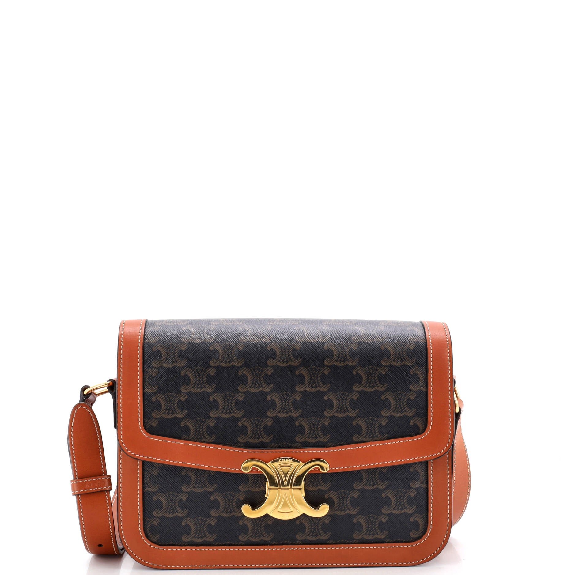Triomphe Shoulder Bag Triomphe Coated Canvas Medium