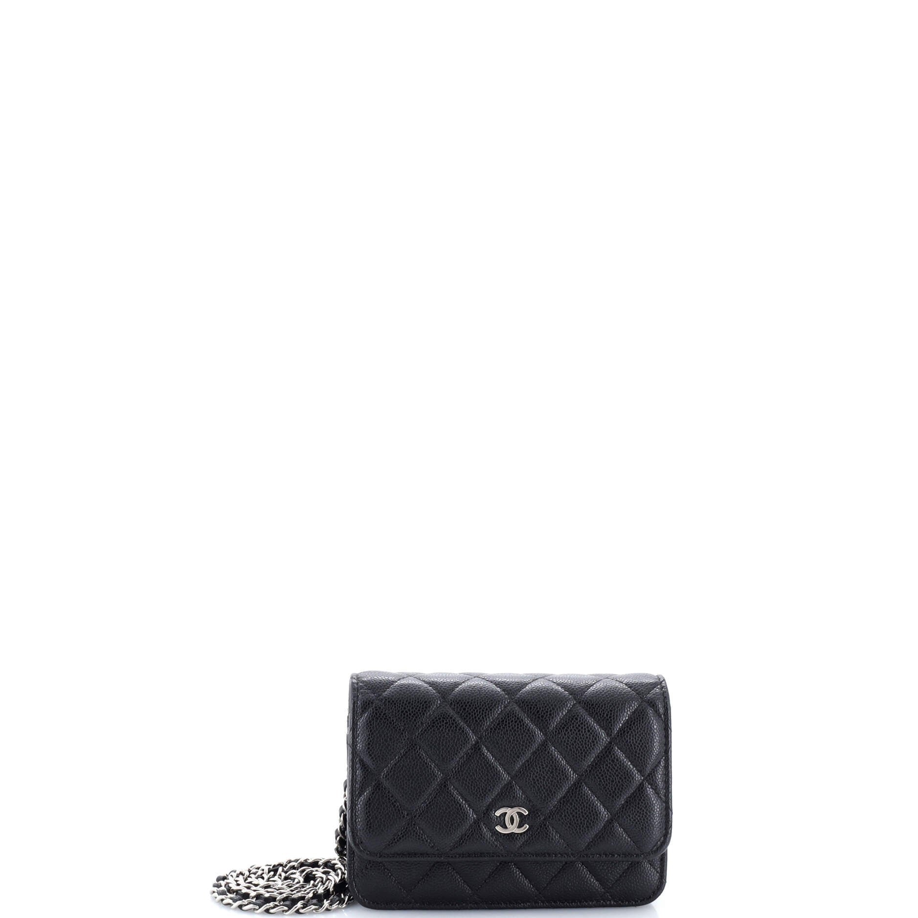 Wallet on Chain Quilted Caviar Mini