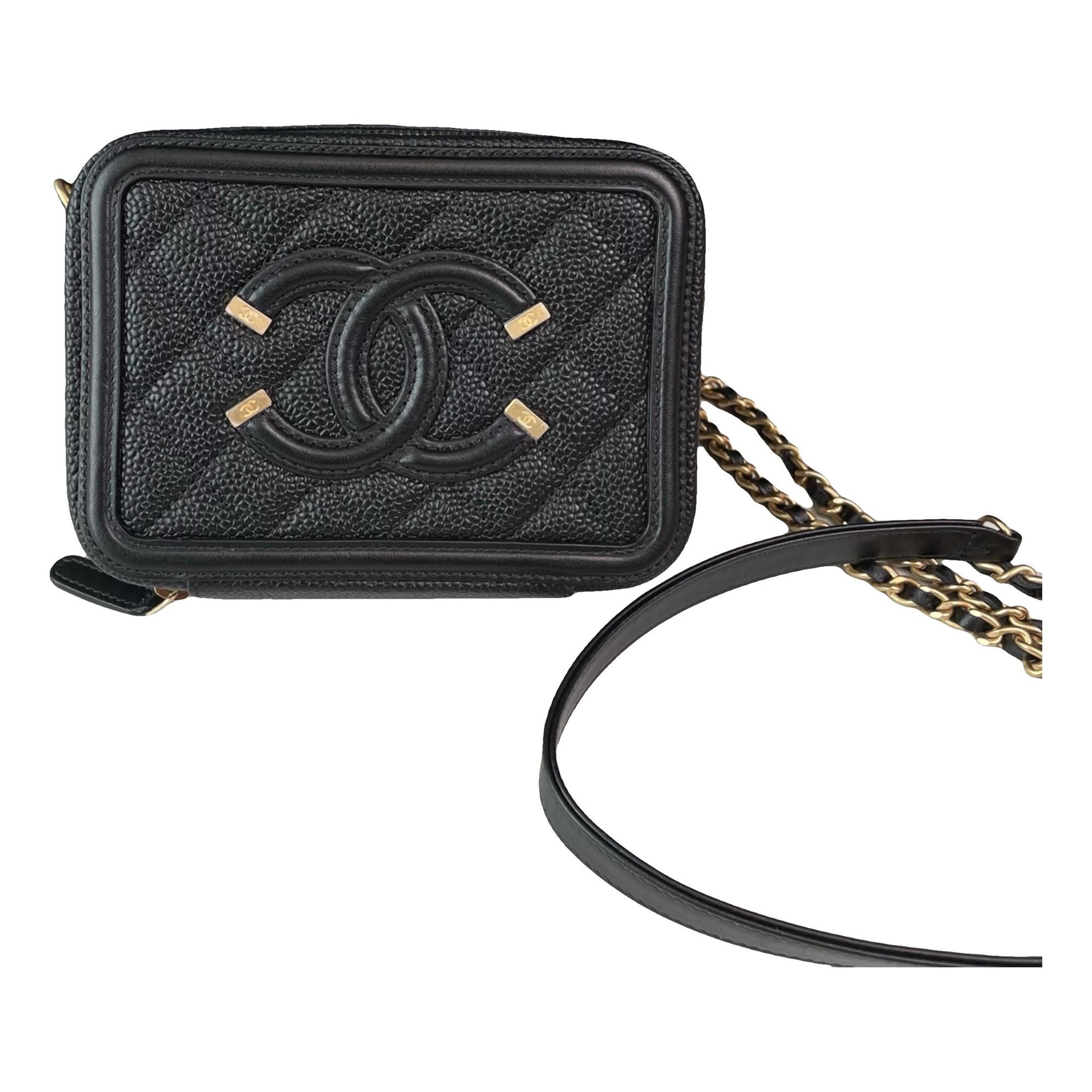 Vanity leather handbag