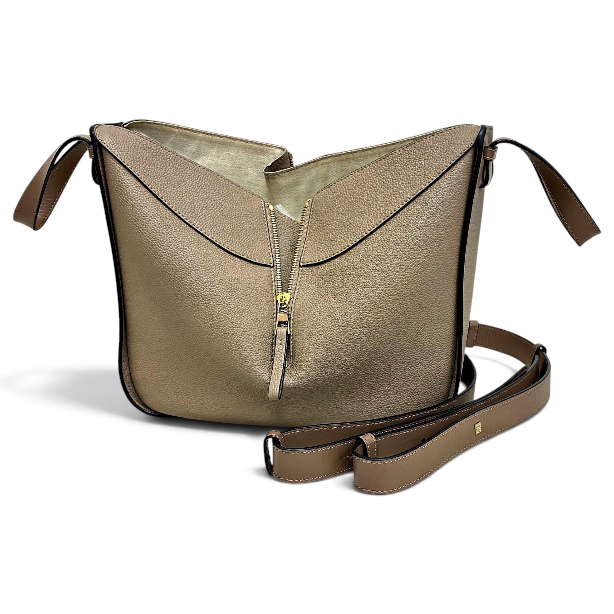 Hammock leather handbag