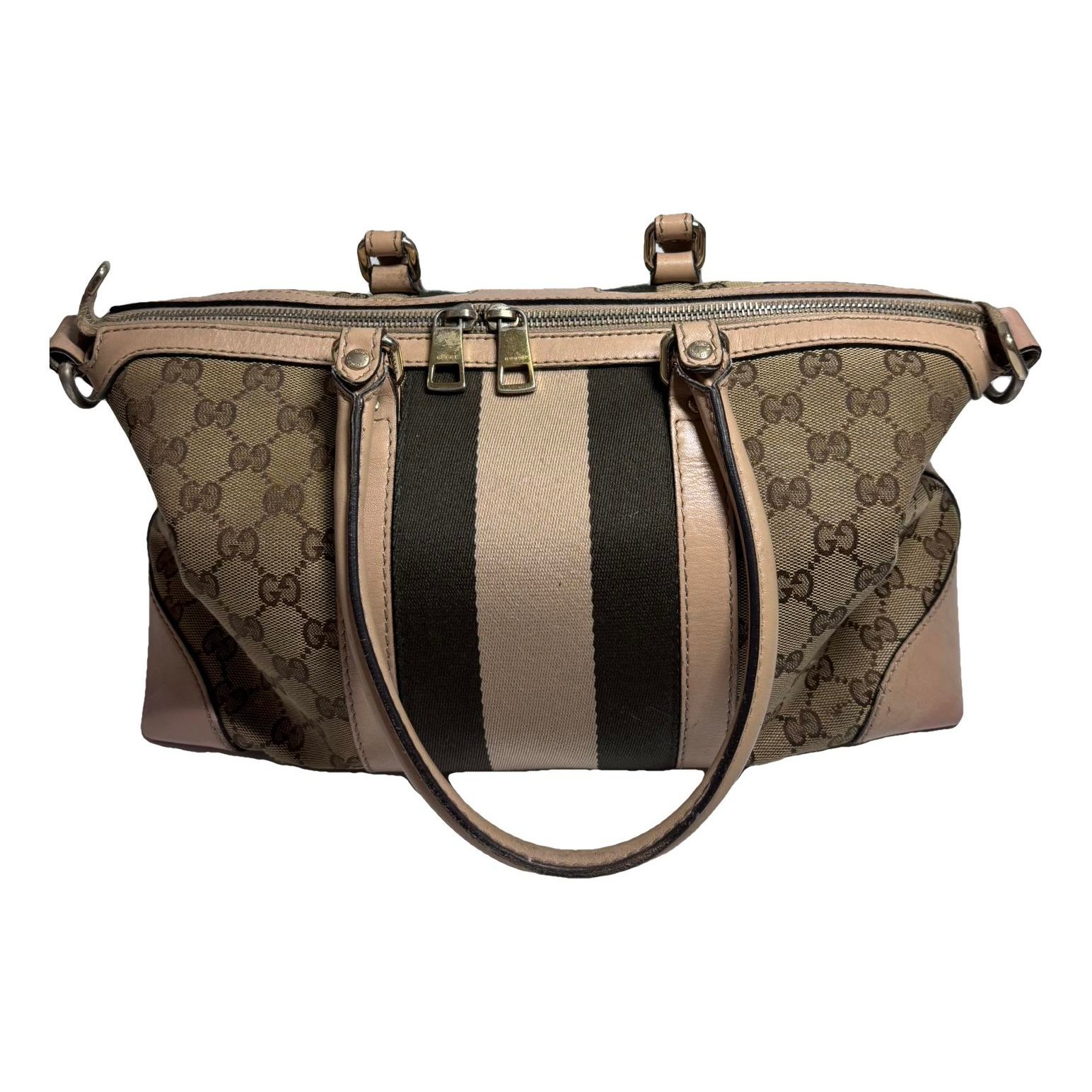 Boston leather handbag